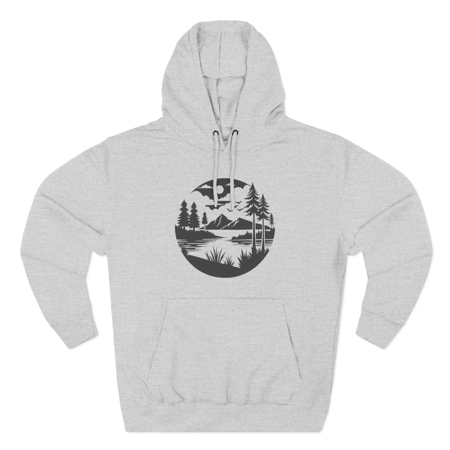 NATURE LOVER - THREE PANEL FLEECE HOODIE