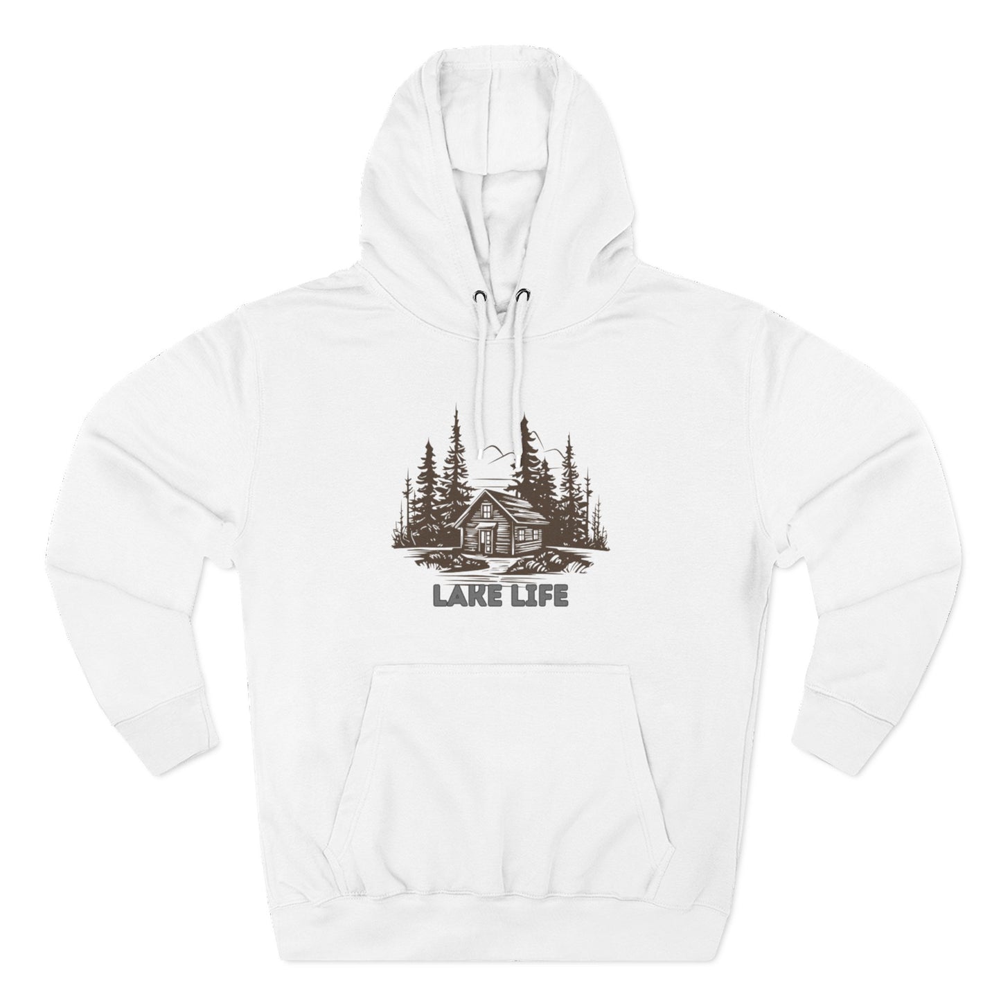 'HAHN' - LAKE LIFE - THREE PANEL FLEECE HOODIE