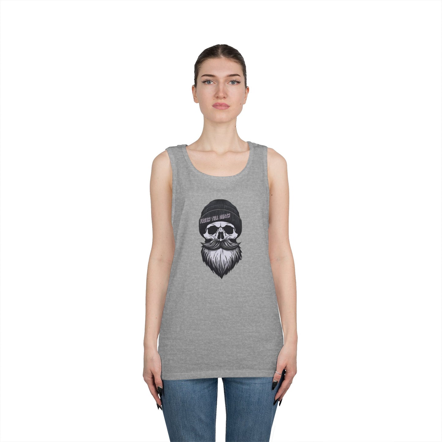 'FRESH TILL DEATH' HIPSTER - UNISEX HEAVY COTTON TANK TOP