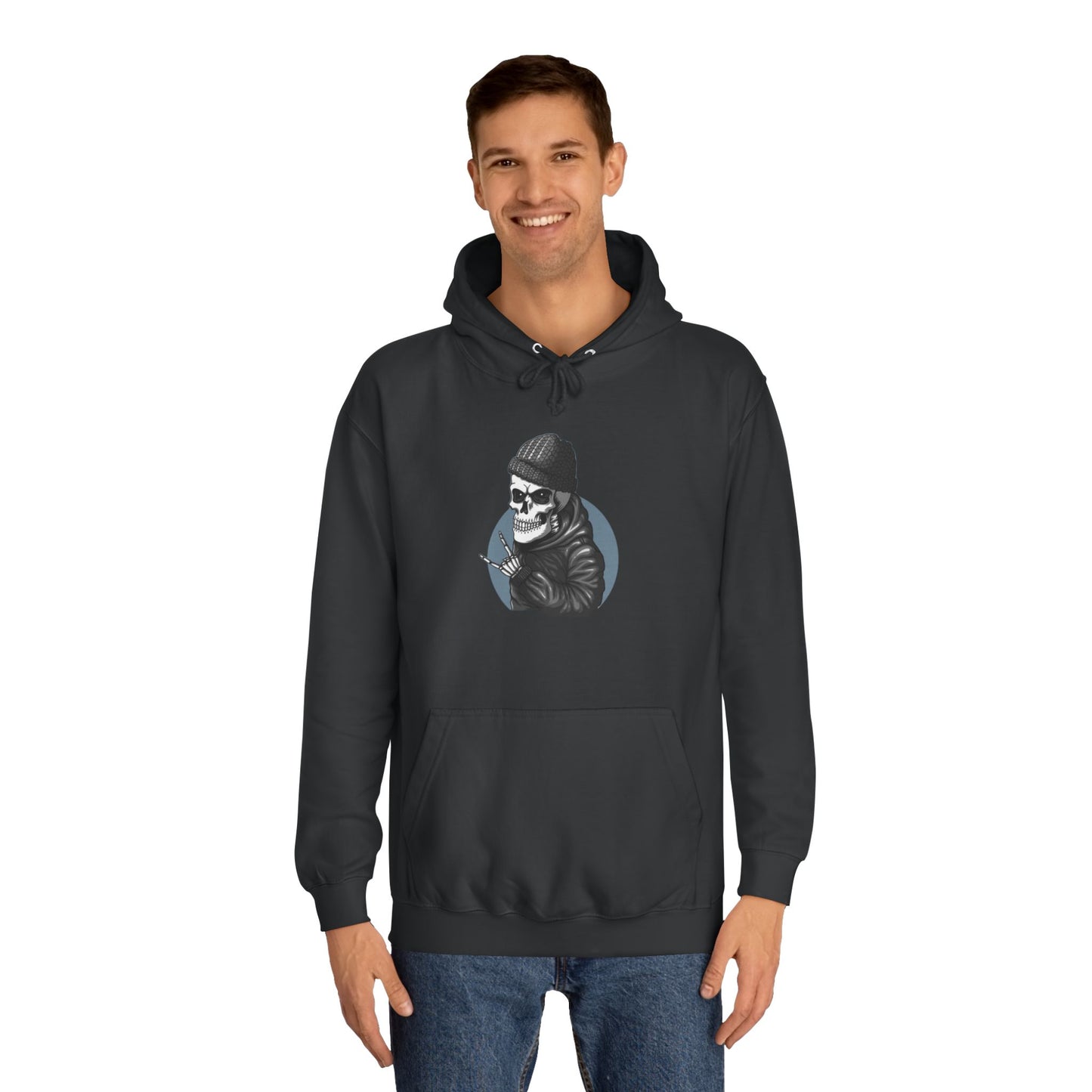 Skull Unisex College Hoodie - Streetwear Casual Style