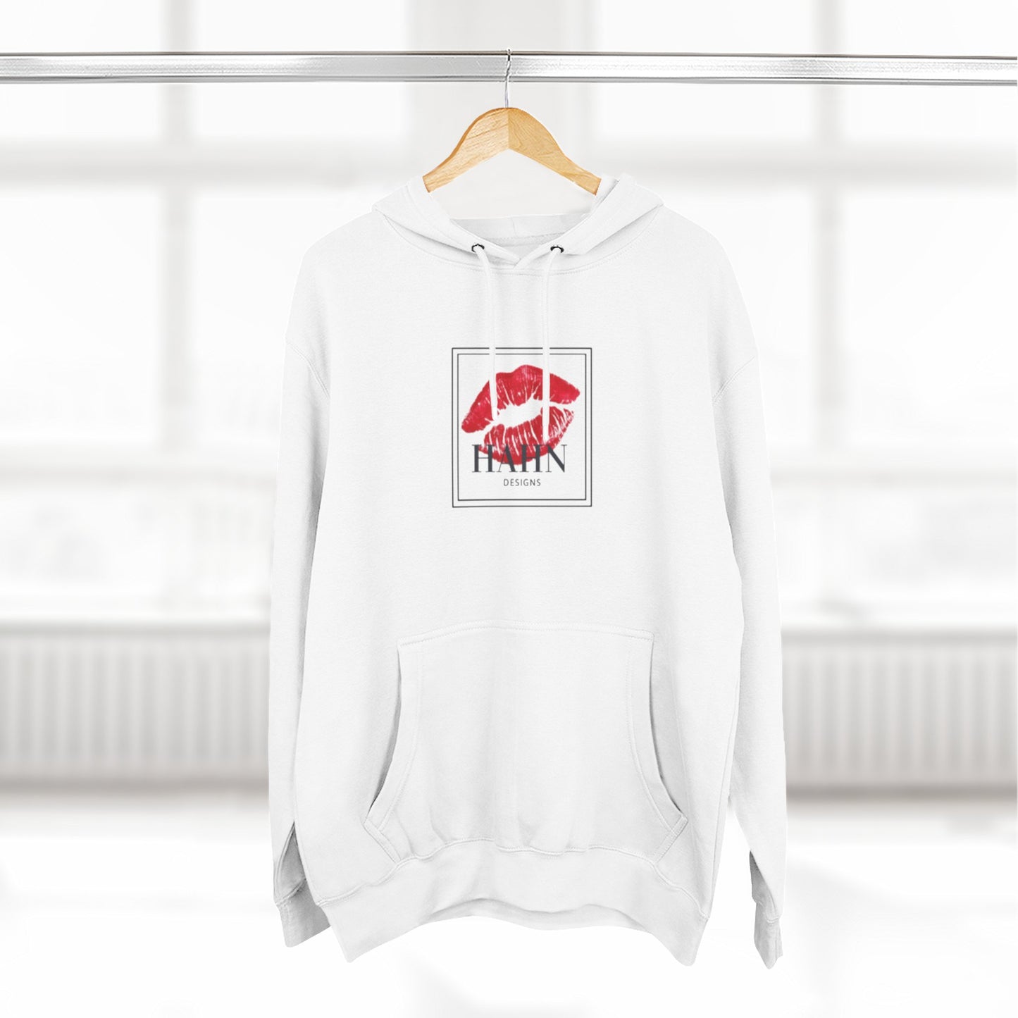 'HAHN' KISS - WOMENS THREE PANEL HOODIE
