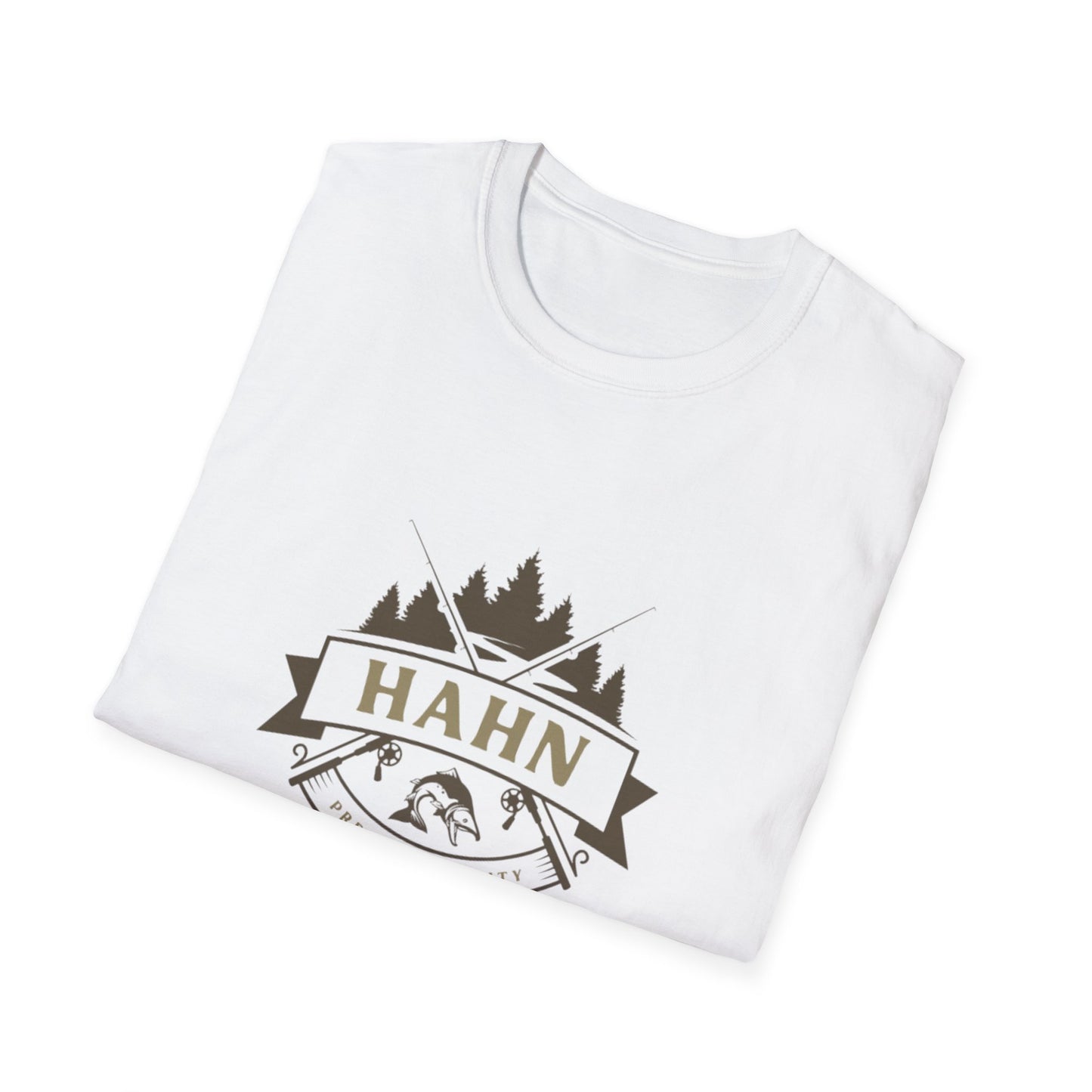 'HAHN' - ROD AND REEL - UNISEX SOFTSTYLE TEE