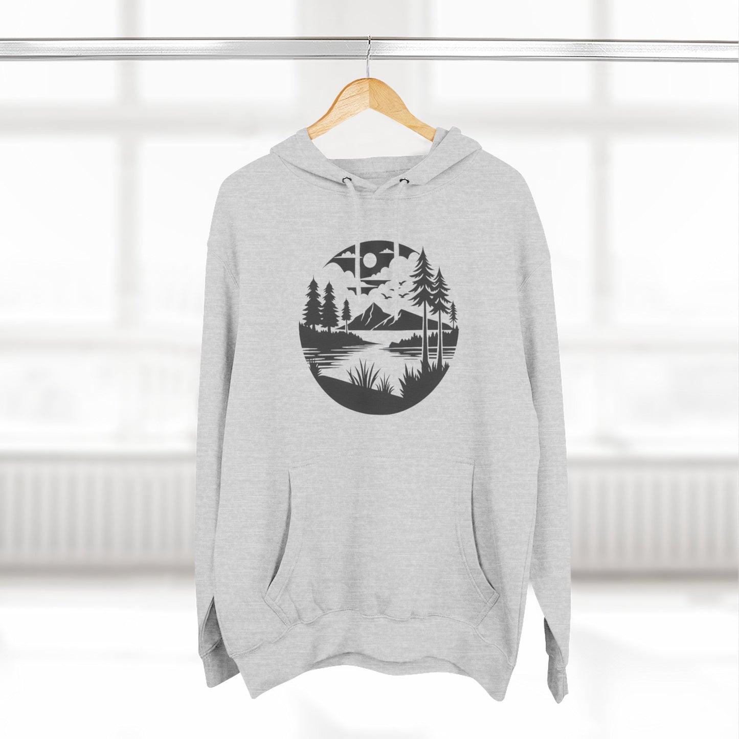 NATURE LOVER - THREE PANEL FLEECE HOODIE