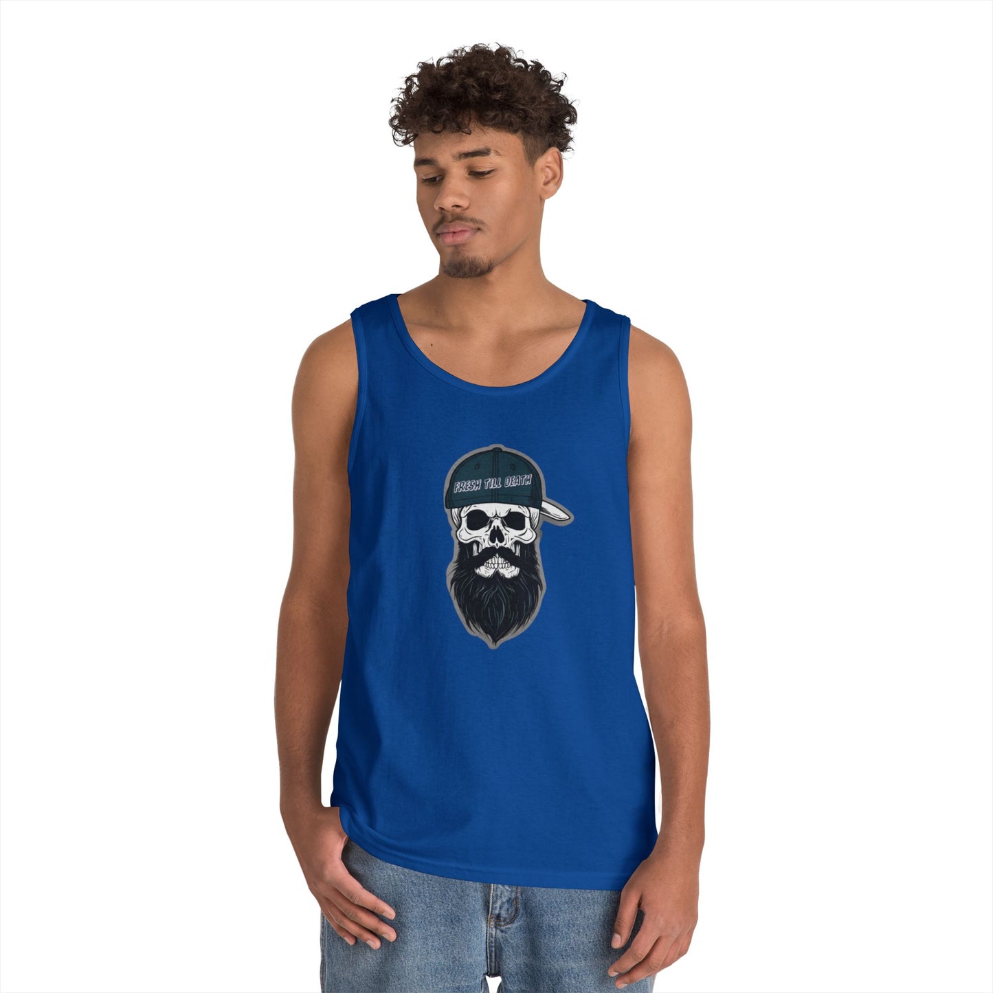 'FRESH TILL DEATH' PUNKIN' - UNISEX HEAVY COTTON TANK TOP