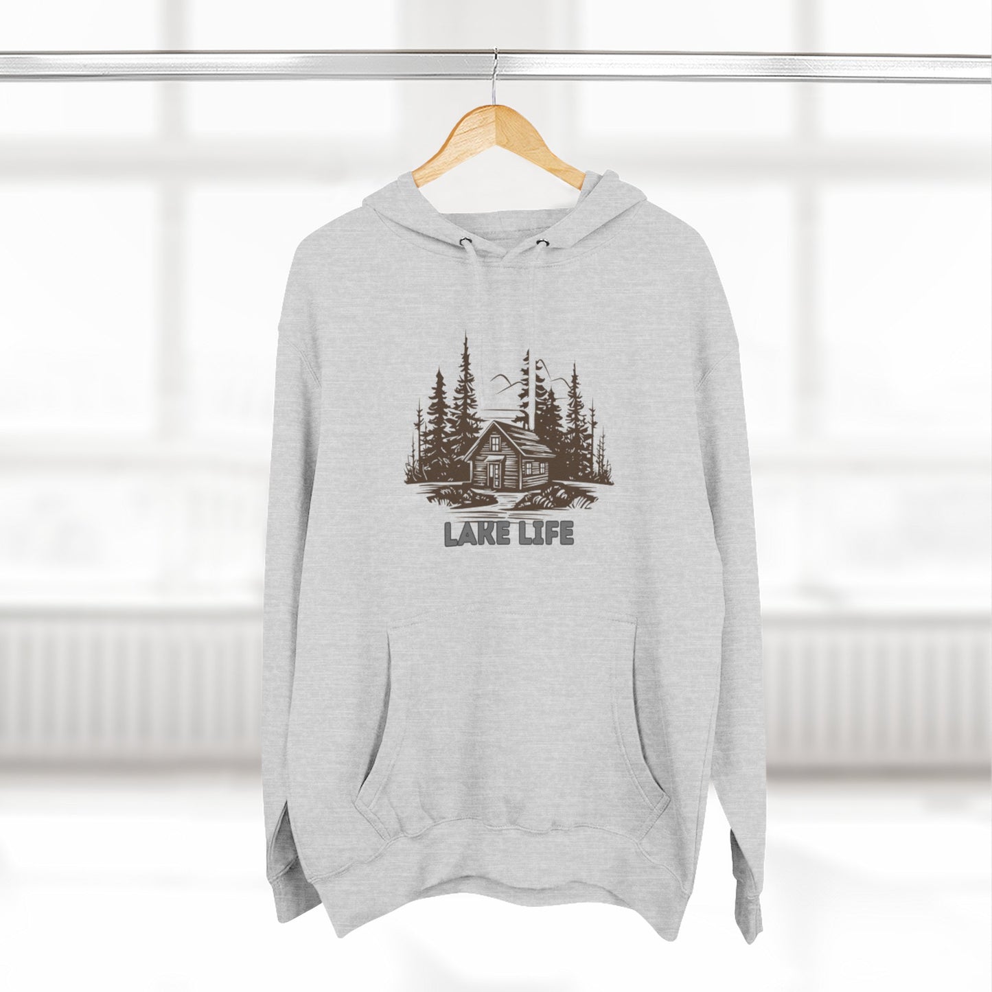 'HAHN' - LAKE LIFE - THREE PANEL FLEECE HOODIE