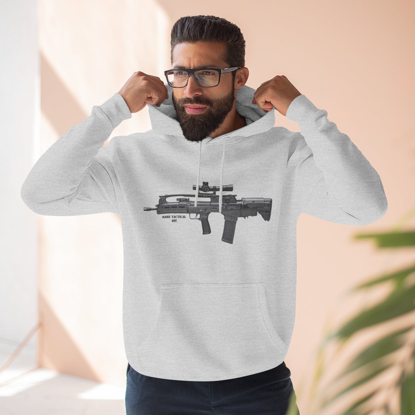 'HAHN TACTICAL DIV.' - BULLPUP - THREE PANEL FLEECE HOODIE