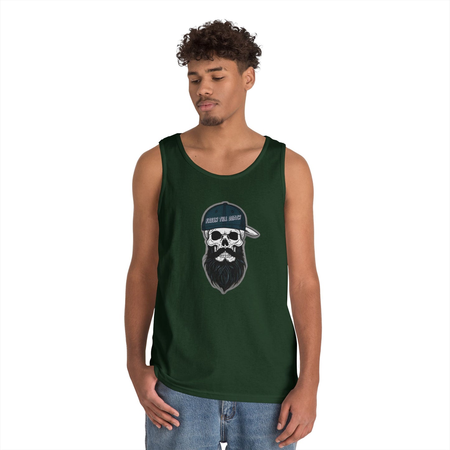 'FRESH TILL DEATH' PUNKIN' - UNISEX HEAVY COTTON TANK TOP