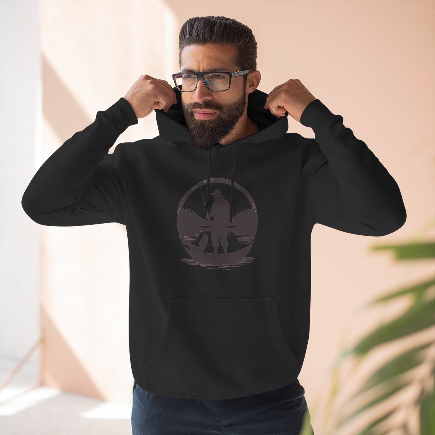 FISH ON - THREE PANEL FLEECE HOODIE