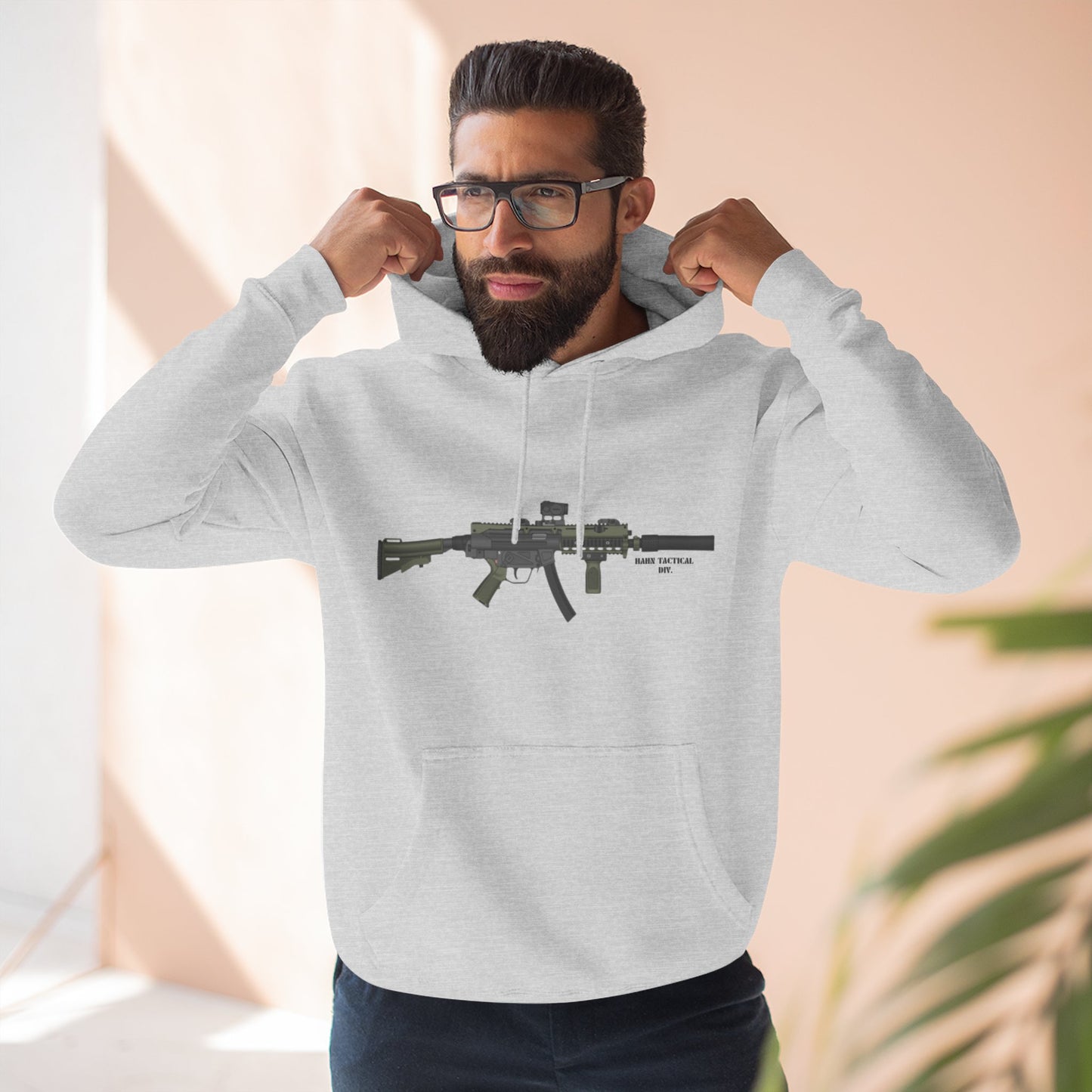 'HAHN TACTICAL DIV.' - MP5 - THREE PANEL FLEECE HOODIE