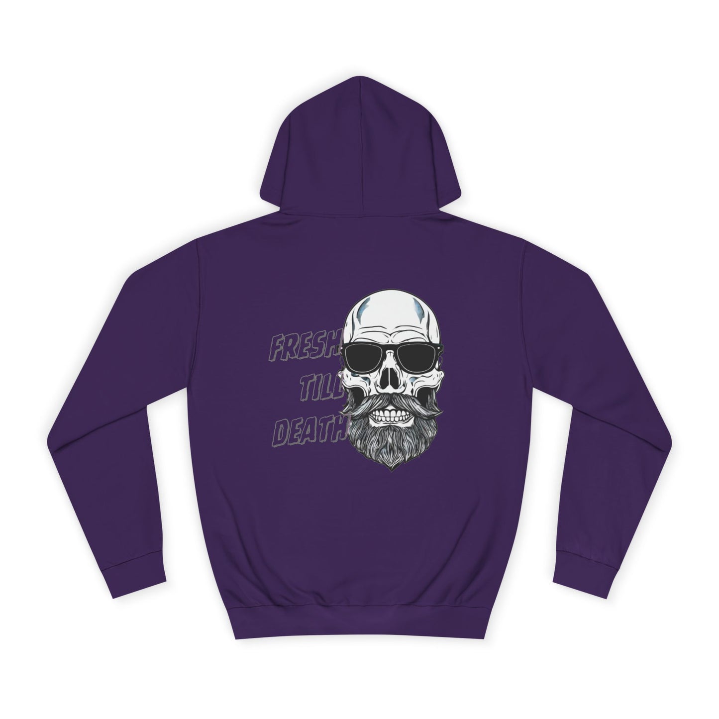 'FRESH TILL DEATH' - Baldy - UNISEX COLLEGE HOODIE