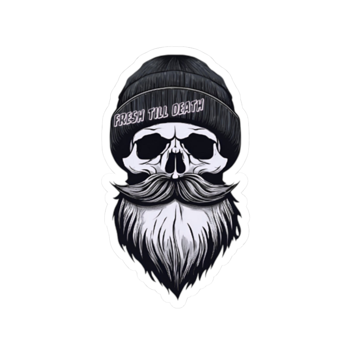 'FRESH TILL DEATH' - HIPSTER - STICKER