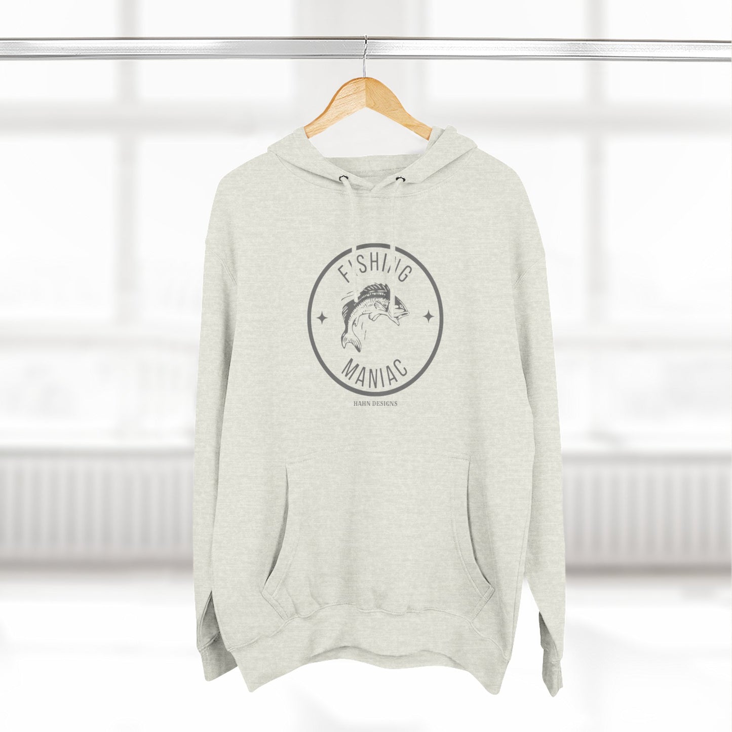 'HAHN' - FISHING MANIAC - THREE PANEL FLEECE HOODIE