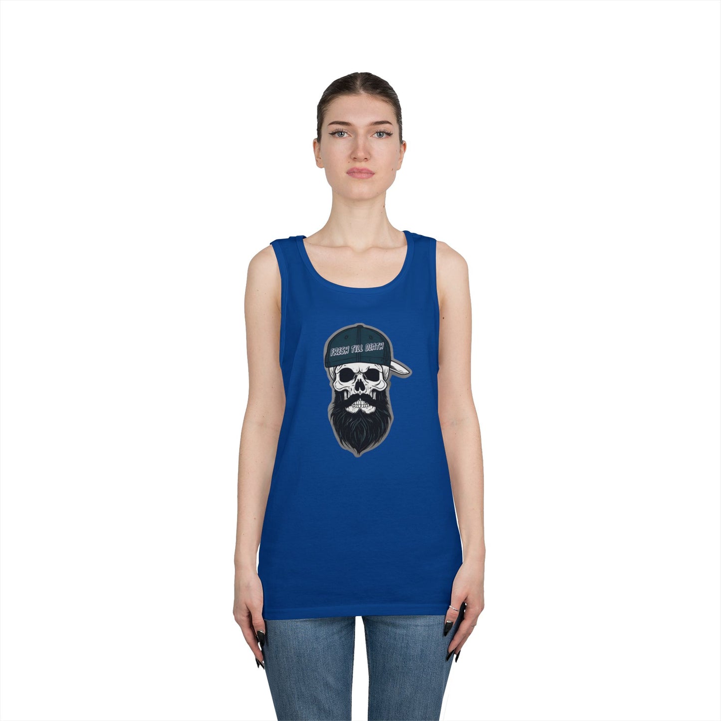 'FRESH TILL DEATH' PUNKIN' - UNISEX HEAVY COTTON TANK TOP