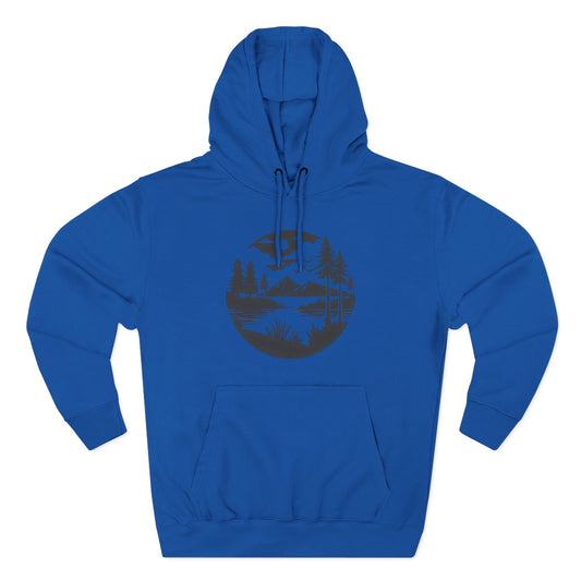 NATURE LOVER - THREE PANEL FLEECE HOODIE