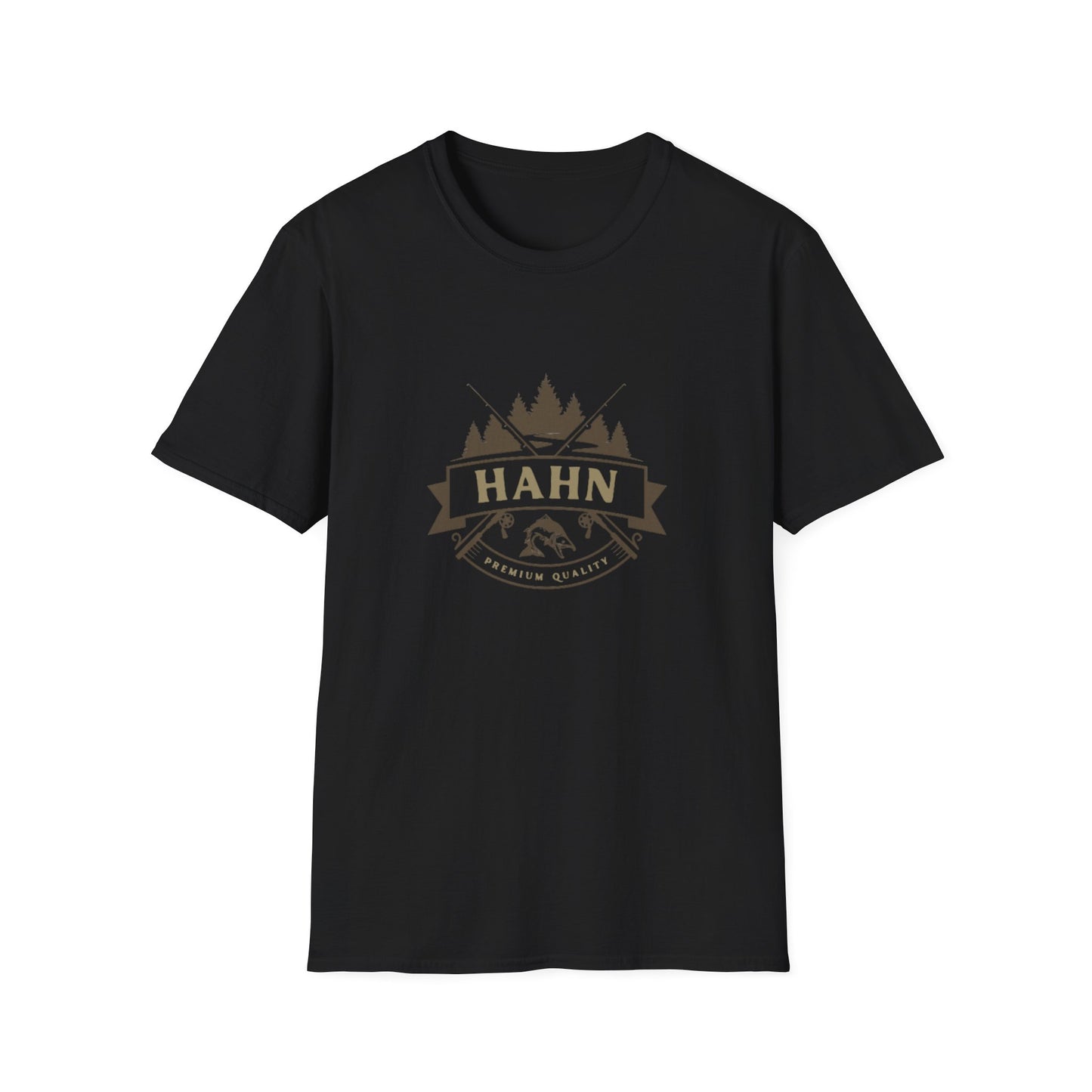 'HAHN' - ROD AND REEL - UNISEX SOFTSTYLE TEE