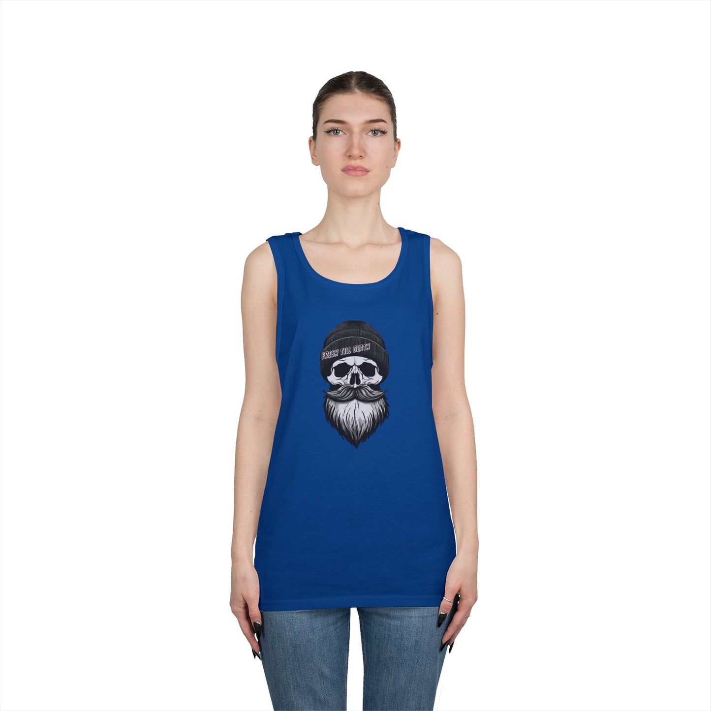 'FRESH TILL DEATH' HIPSTER - UNISEX HEAVY COTTON TANK TOP