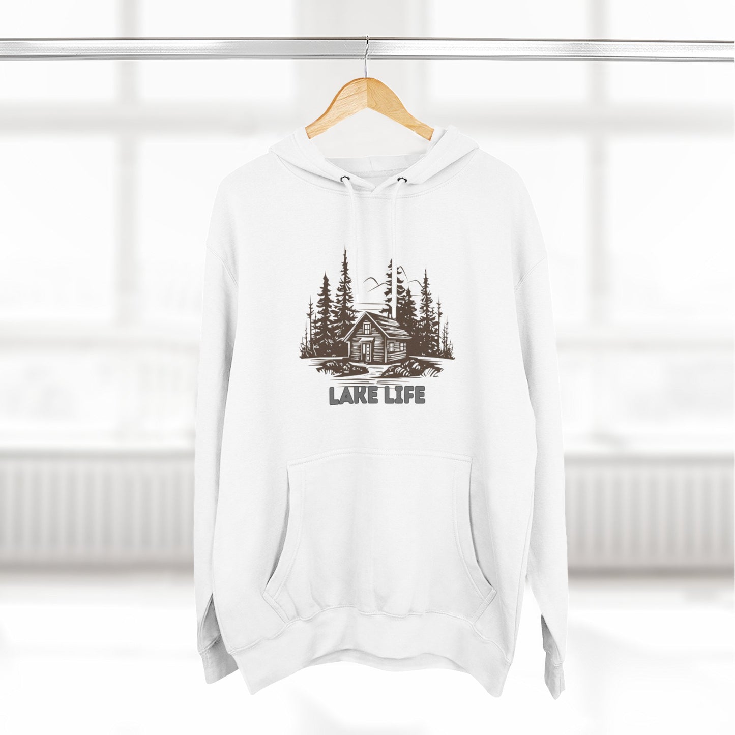 'HAHN' - LAKE LIFE - THREE PANEL FLEECE HOODIE