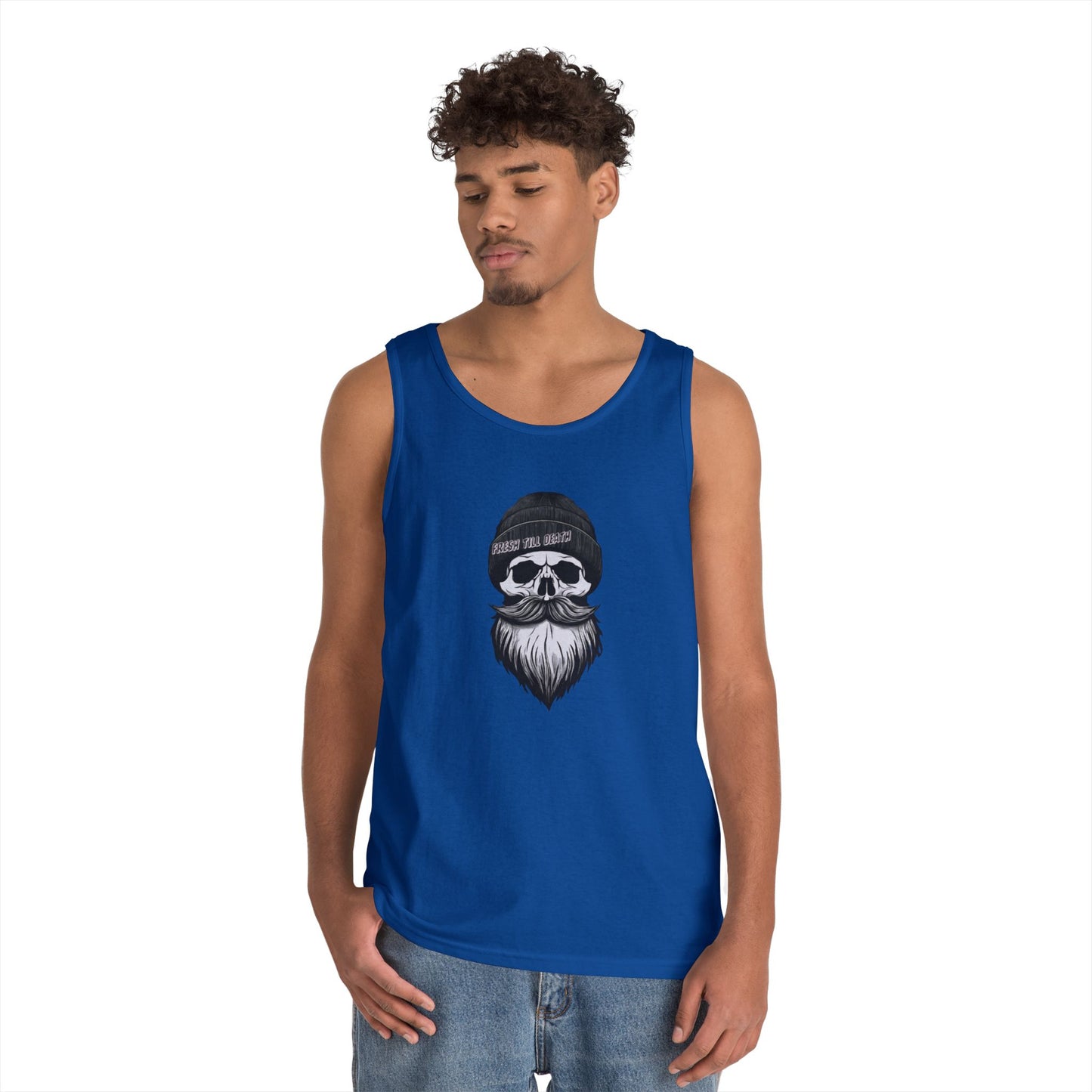 'FRESH TILL DEATH' HIPSTER - UNISEX HEAVY COTTON TANK TOP
