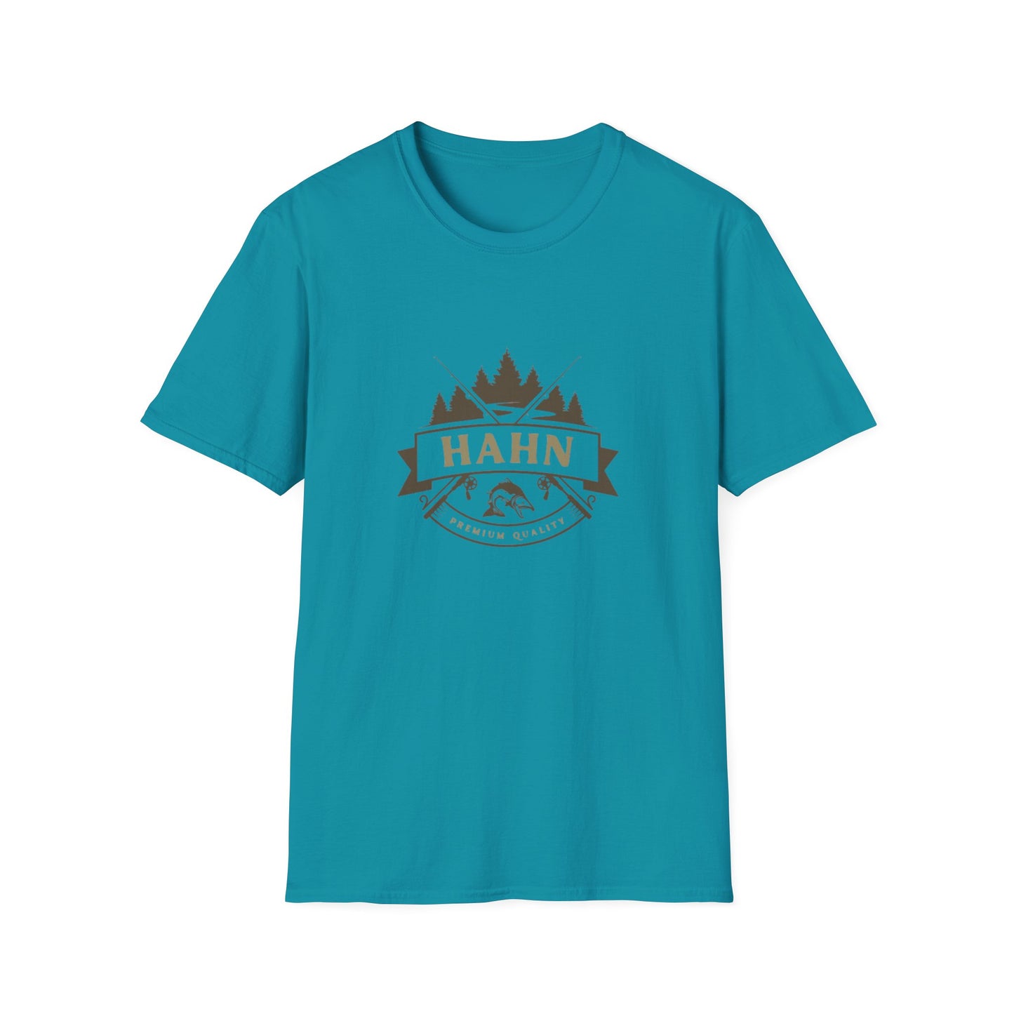 'HAHN' - ROD AND REEL - UNISEX SOFTSTYLE TEE