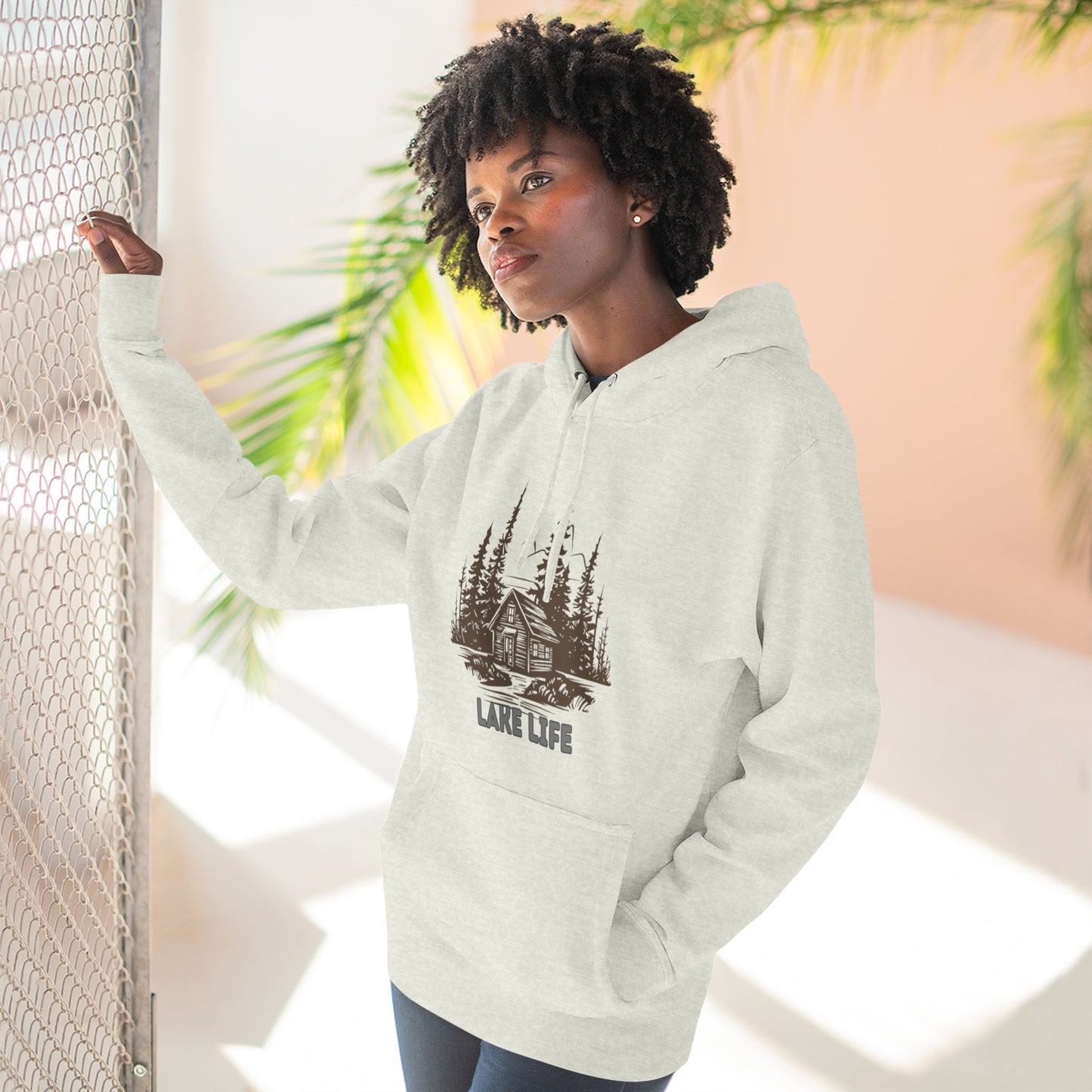 'HAHN' - LAKE LIFE - THREE PANEL FLEECE HOODIE
