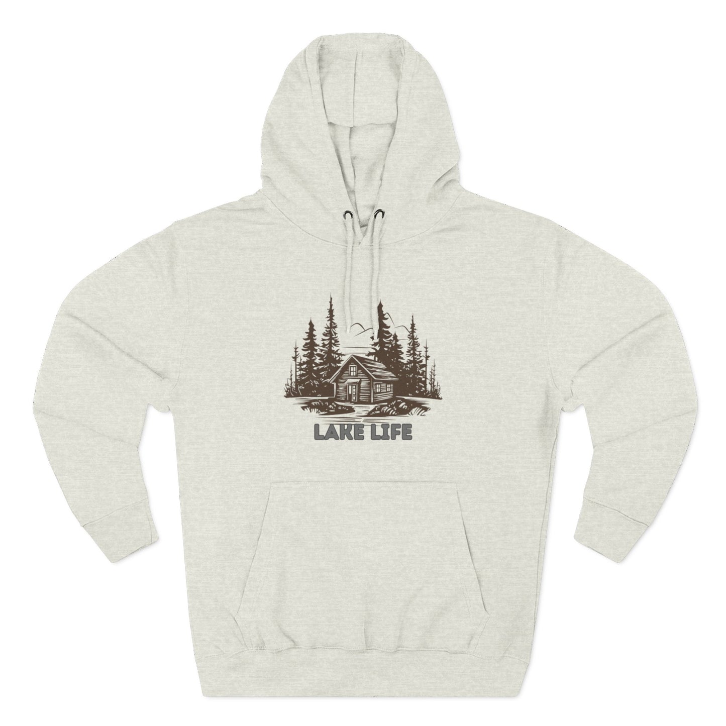 'HAHN' - LAKE LIFE - THREE PANEL FLEECE HOODIE