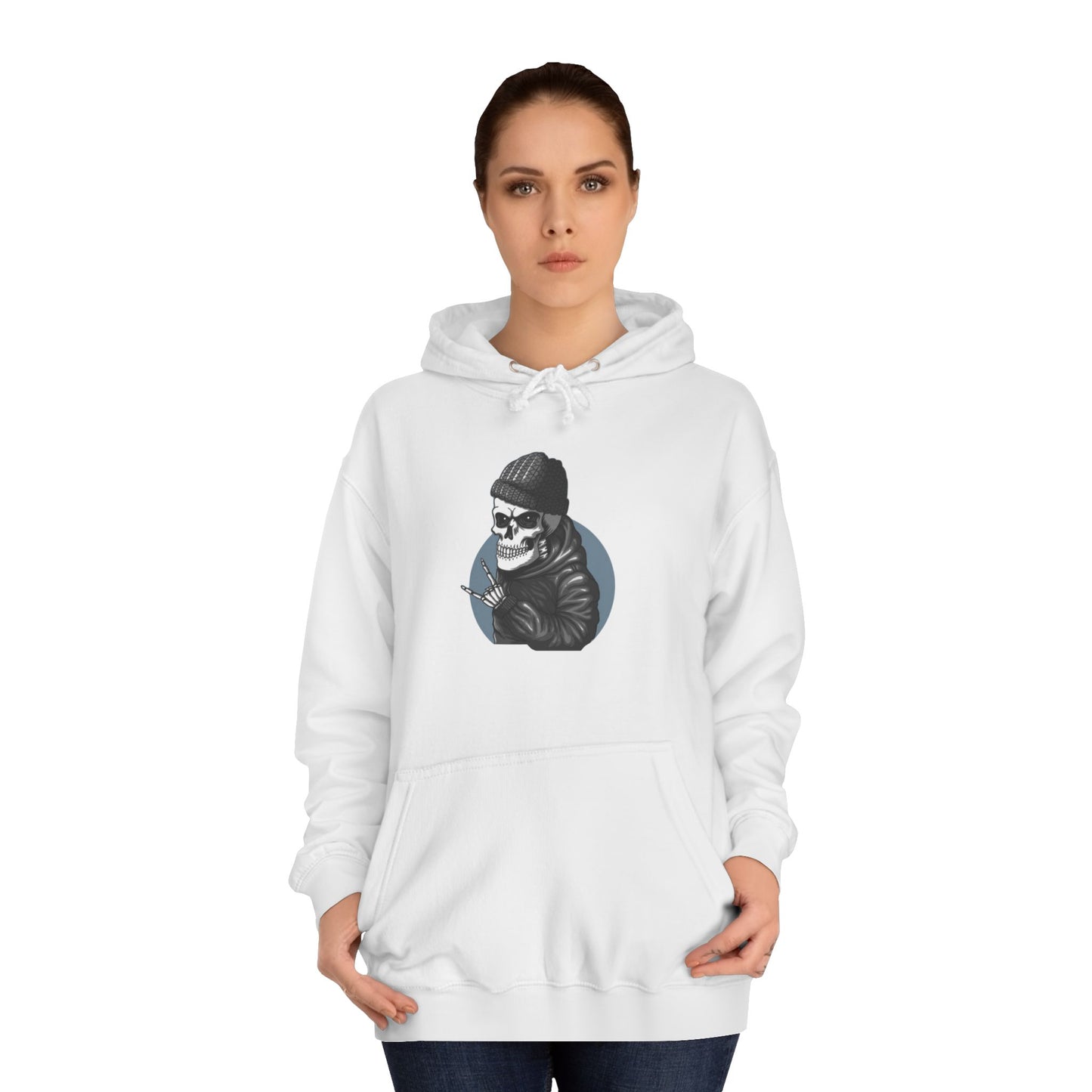 Skull Unisex College Hoodie - Streetwear Casual Style