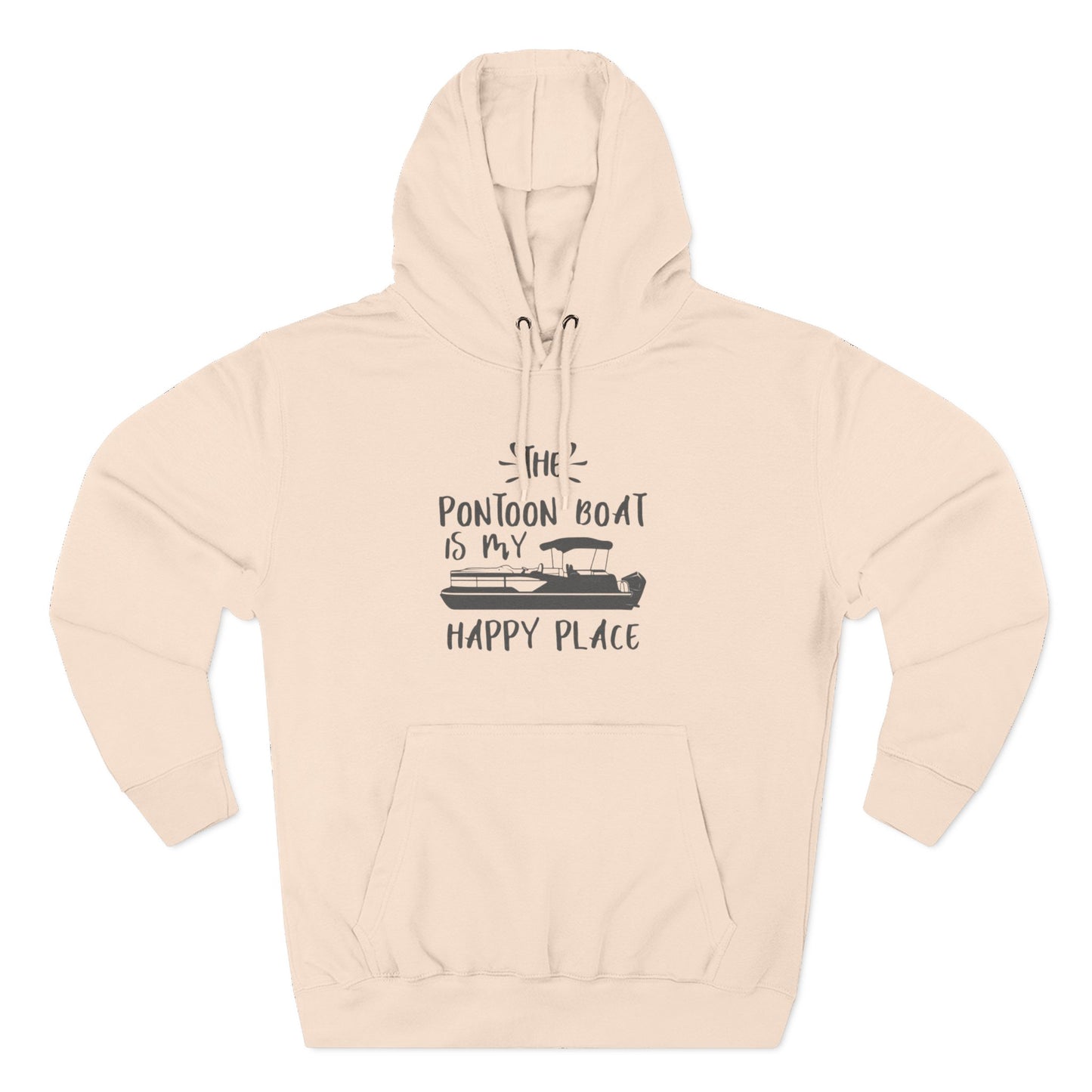 HAPPY PLACE - THREE PANEL FLEECE HOODIE