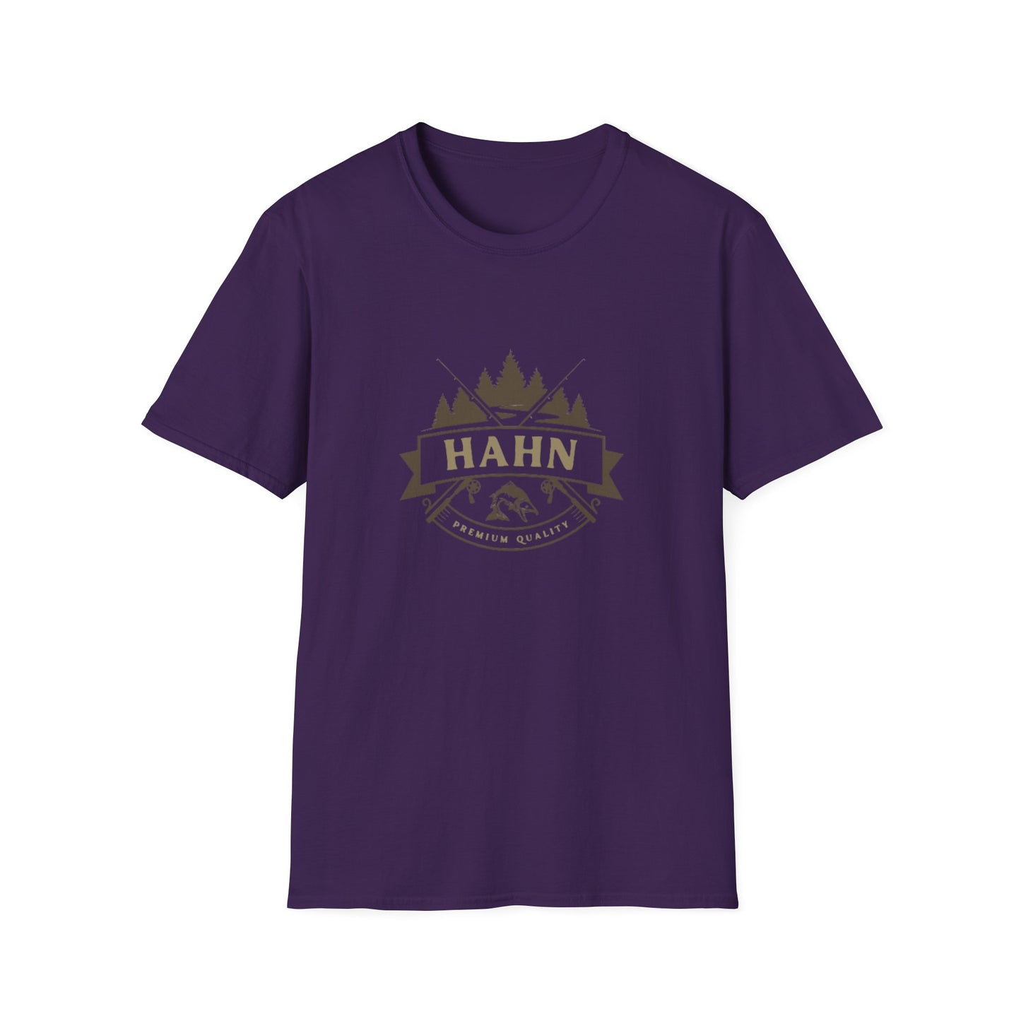 'HAHN' - ROD AND REEL - UNISEX SOFTSTYLE TEE