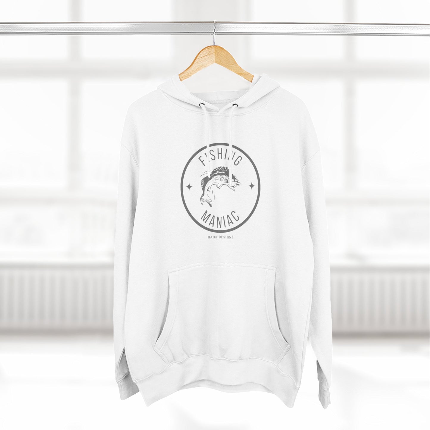 'HAHN' - FISHING MANIAC - THREE PANEL FLEECE HOODIE