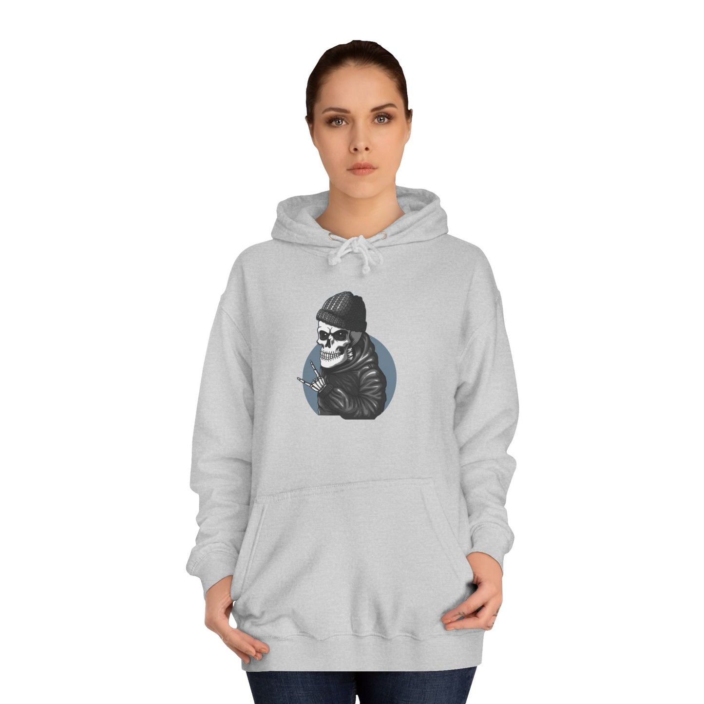 Skull Unisex College Hoodie - Streetwear Casual Style