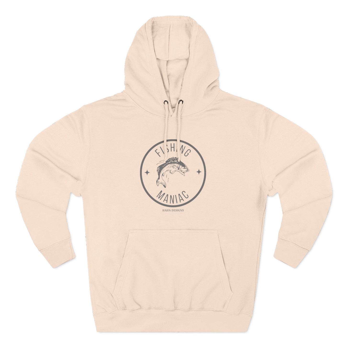 'HAHN' - FISHING MANIAC - THREE PANEL FLEECE HOODIE