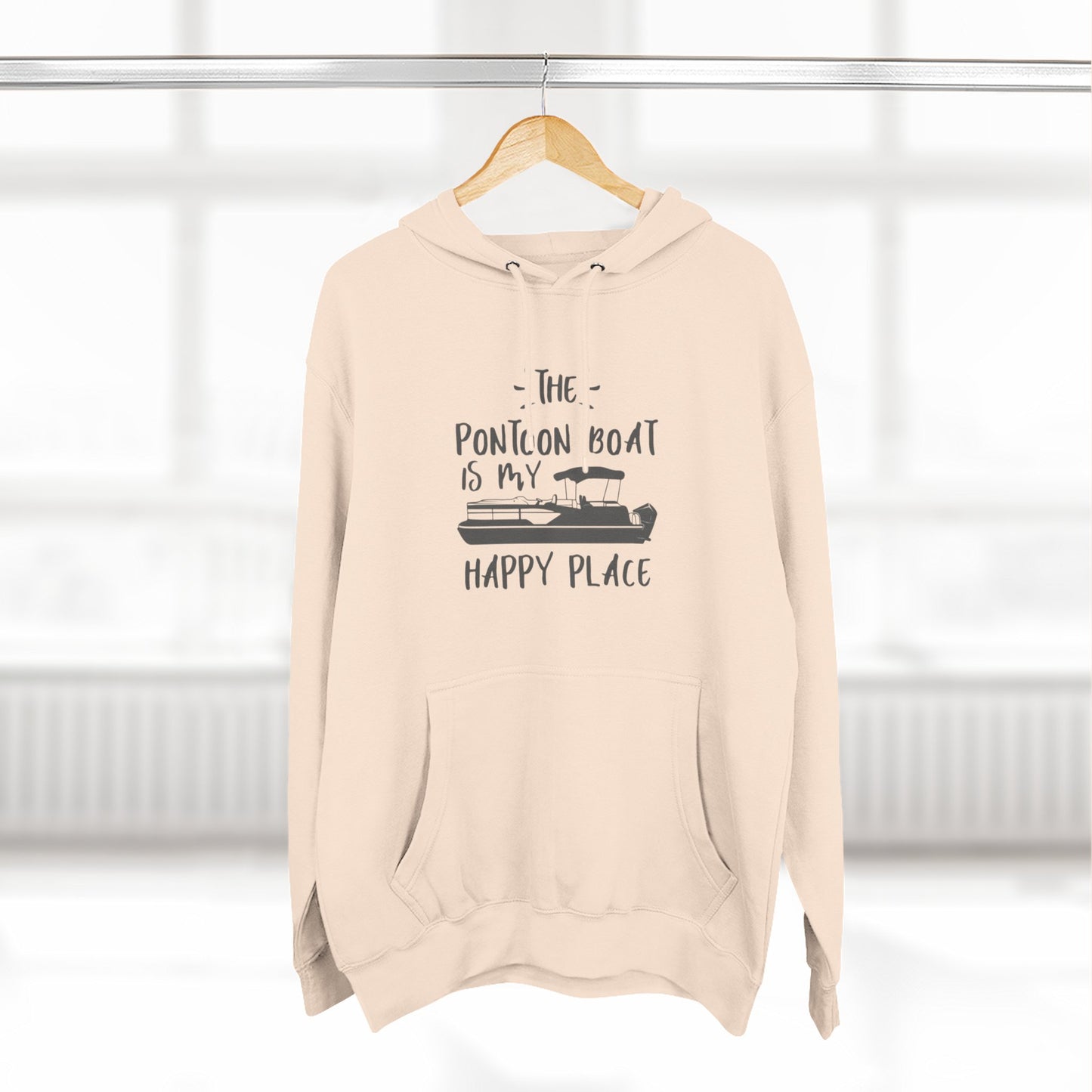 HAPPY PLACE - THREE PANEL FLEECE HOODIE