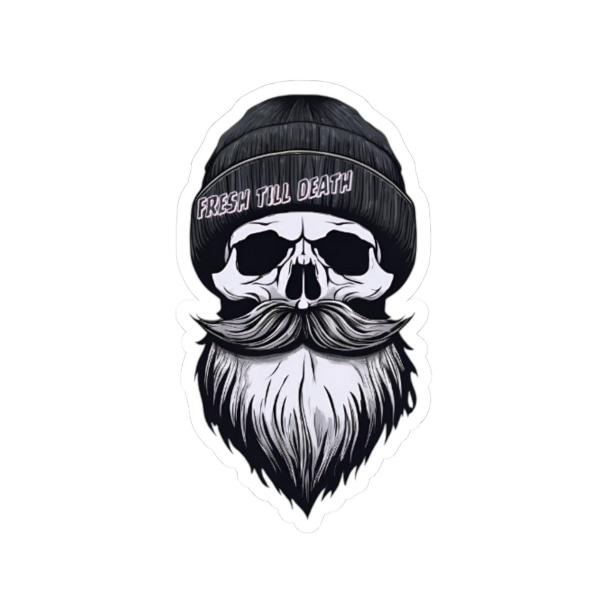 'FRESH TILL DEATH' - HIPSTER - STICKER