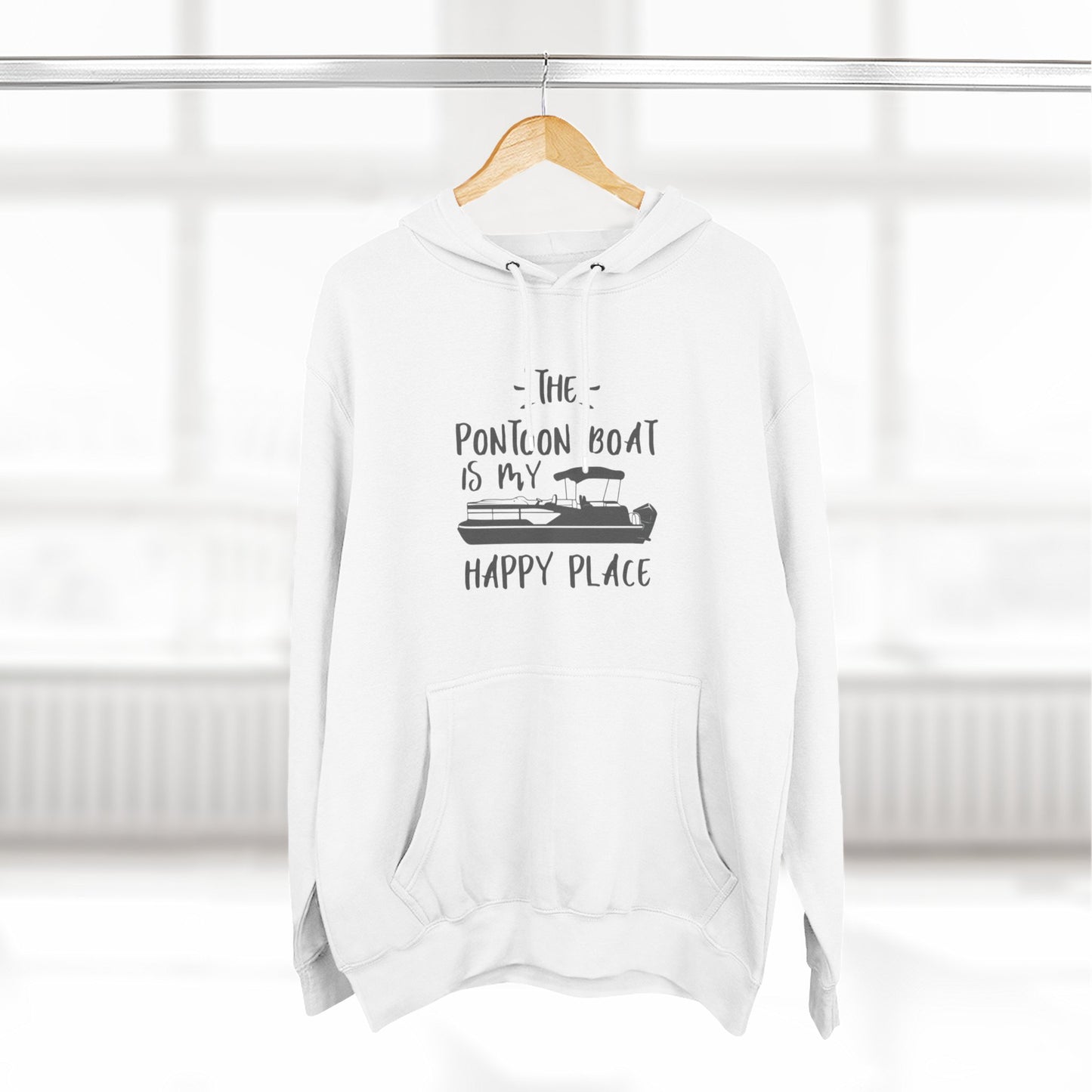 HAPPY PLACE - THREE PANEL FLEECE HOODIE