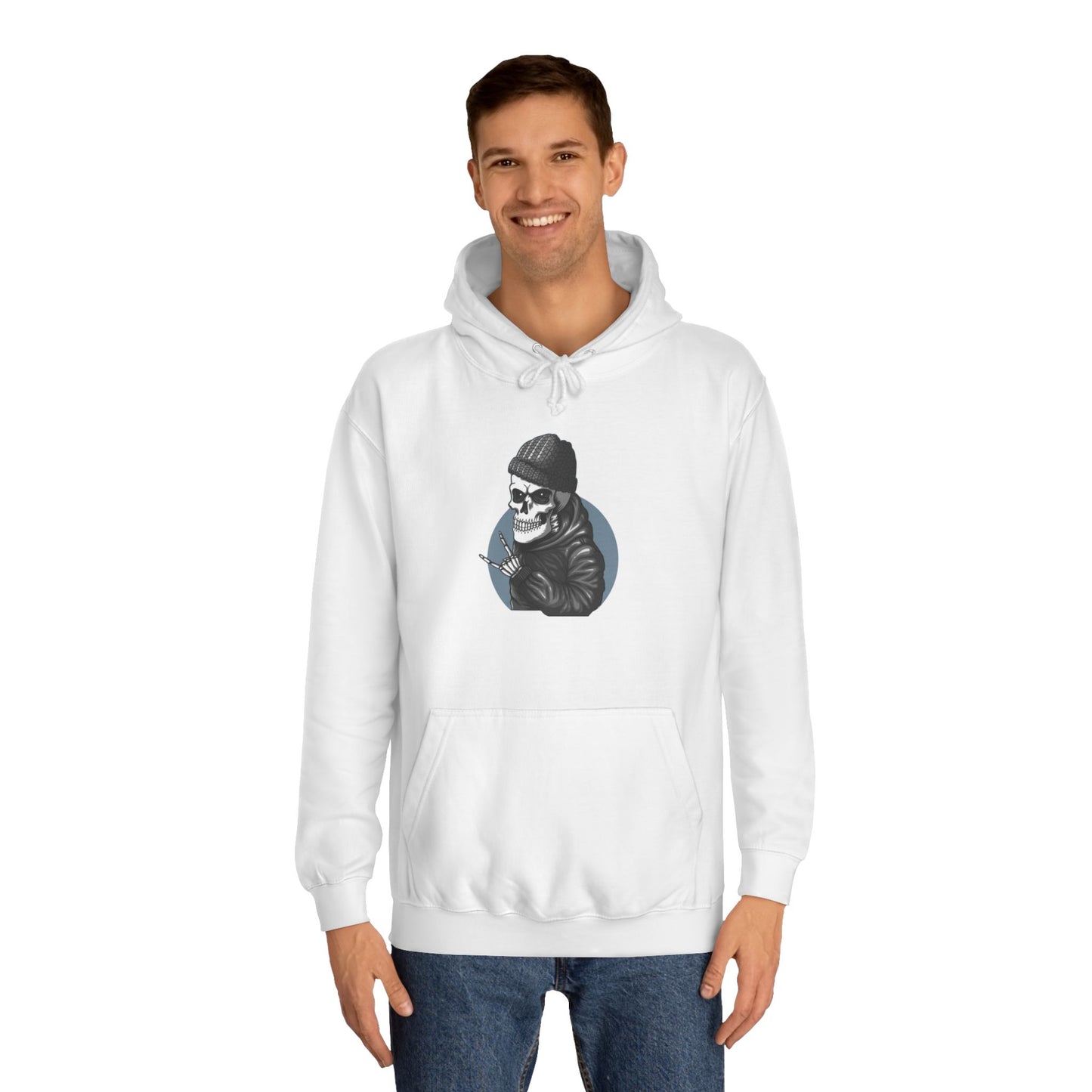 Skull Unisex College Hoodie - Streetwear Casual Style