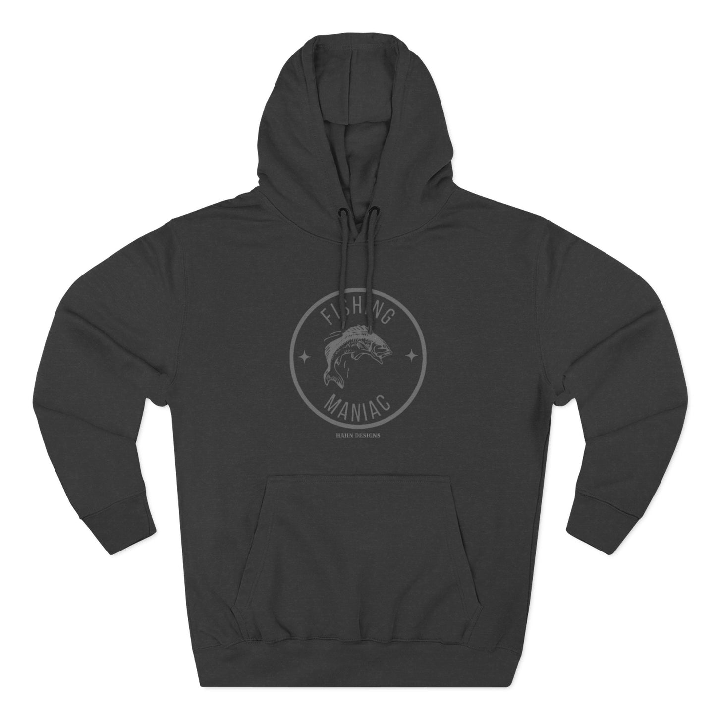 'HAHN' - FISHING MANIAC - THREE PANEL FLEECE HOODIE