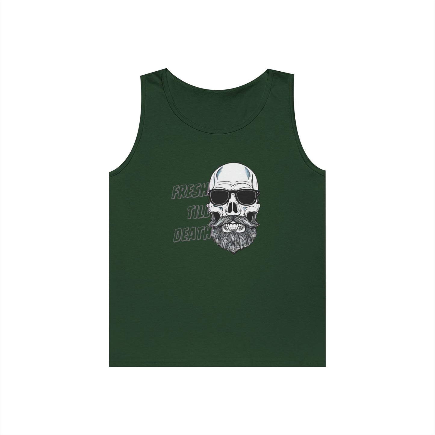 'FRESH TILL DEATH' BALDY - UNISEX HEAVY COTTON TANK TOP