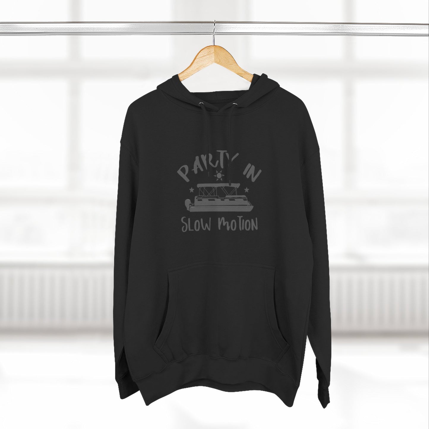 PARTY IN SLOW MOTION - THREE PANEL FLEECE HOODIE