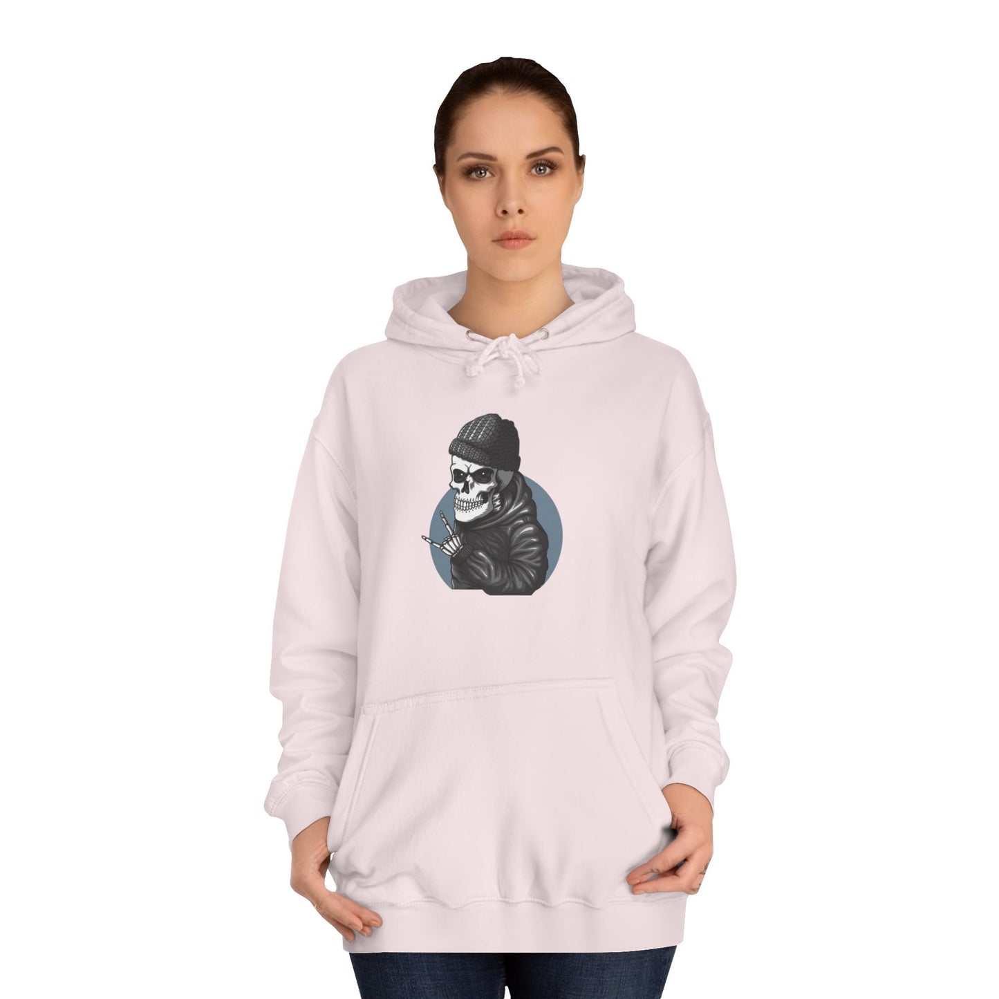 Skull Unisex College Hoodie - Streetwear Casual Style