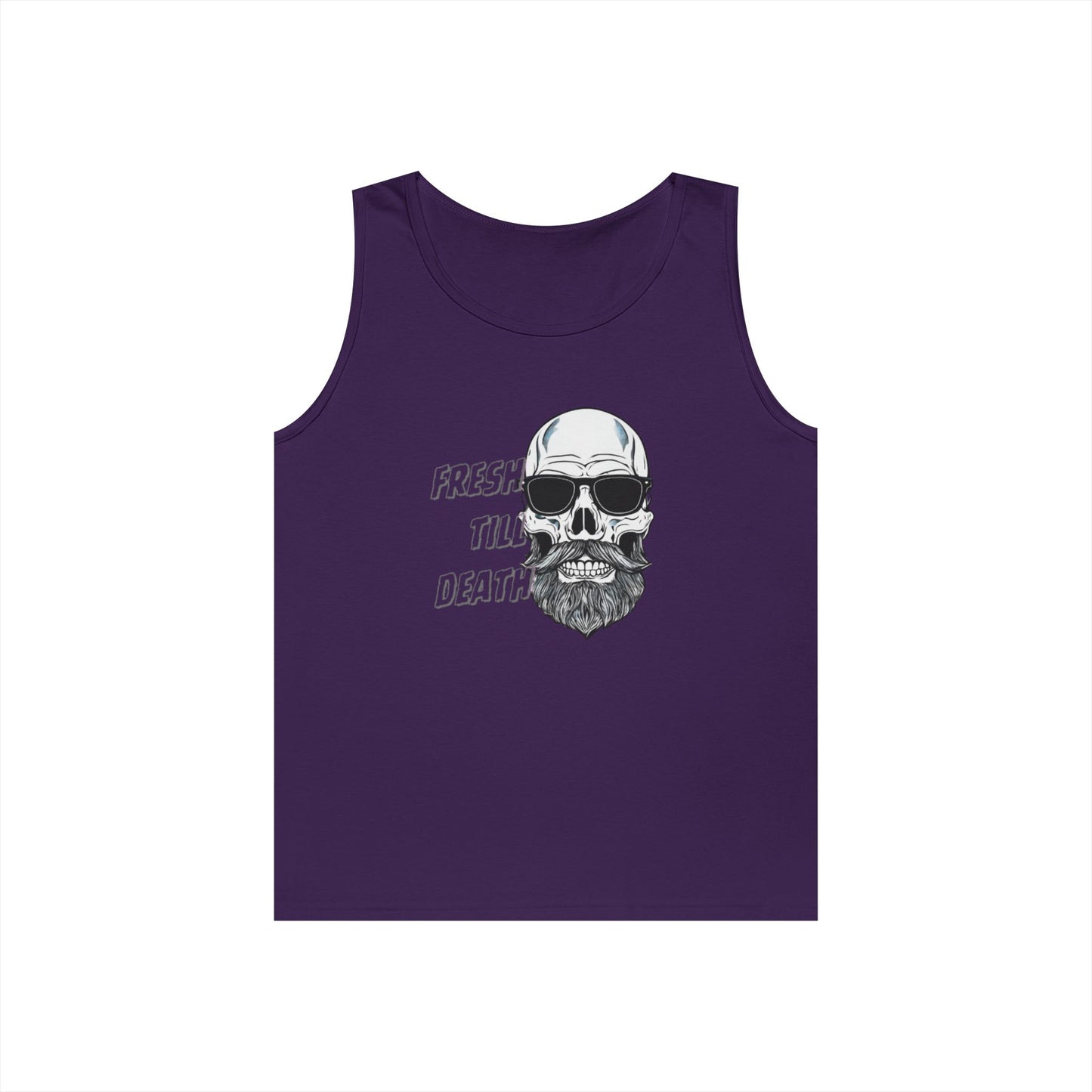 'FRESH TILL DEATH' BALDY - UNISEX HEAVY COTTON TANK TOP