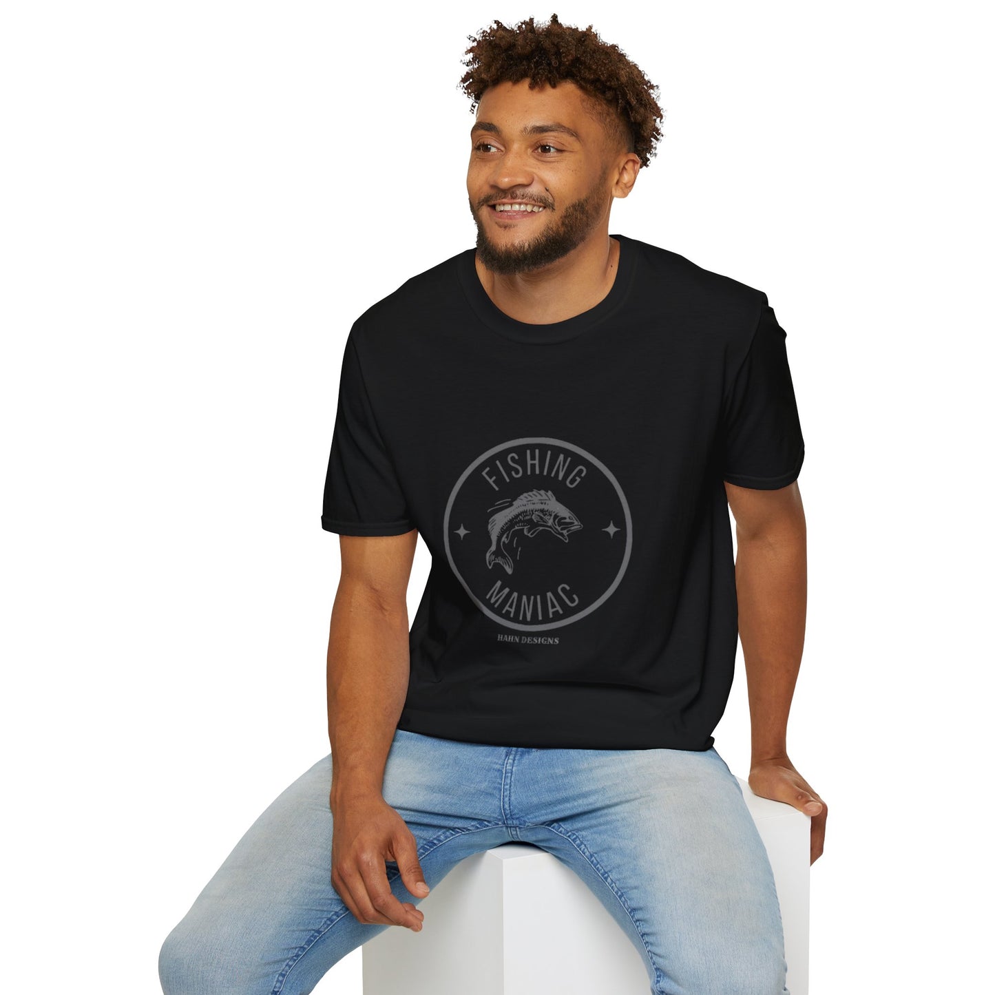 'HAHN' - FISHING MANIAC - UNISEX SOFTSTYLE TEE