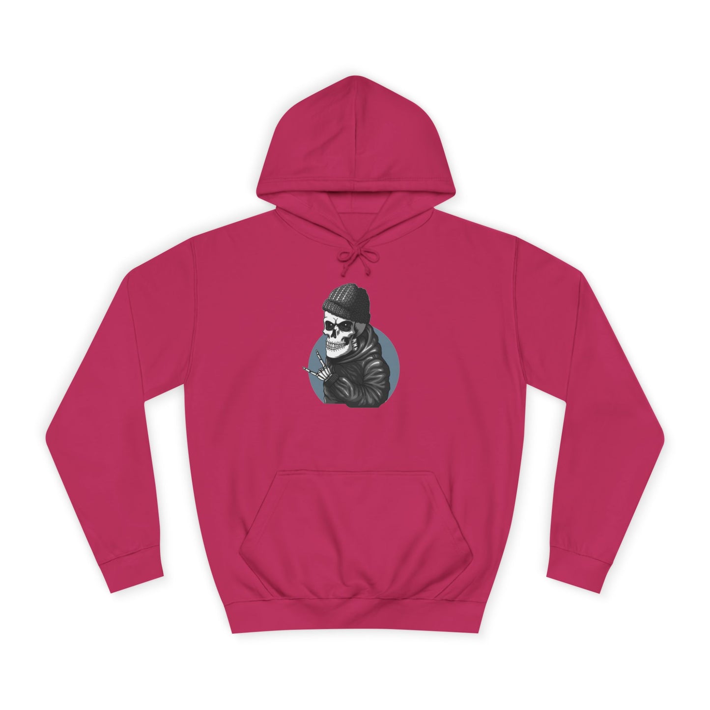Skull Unisex College Hoodie - Streetwear Casual Style