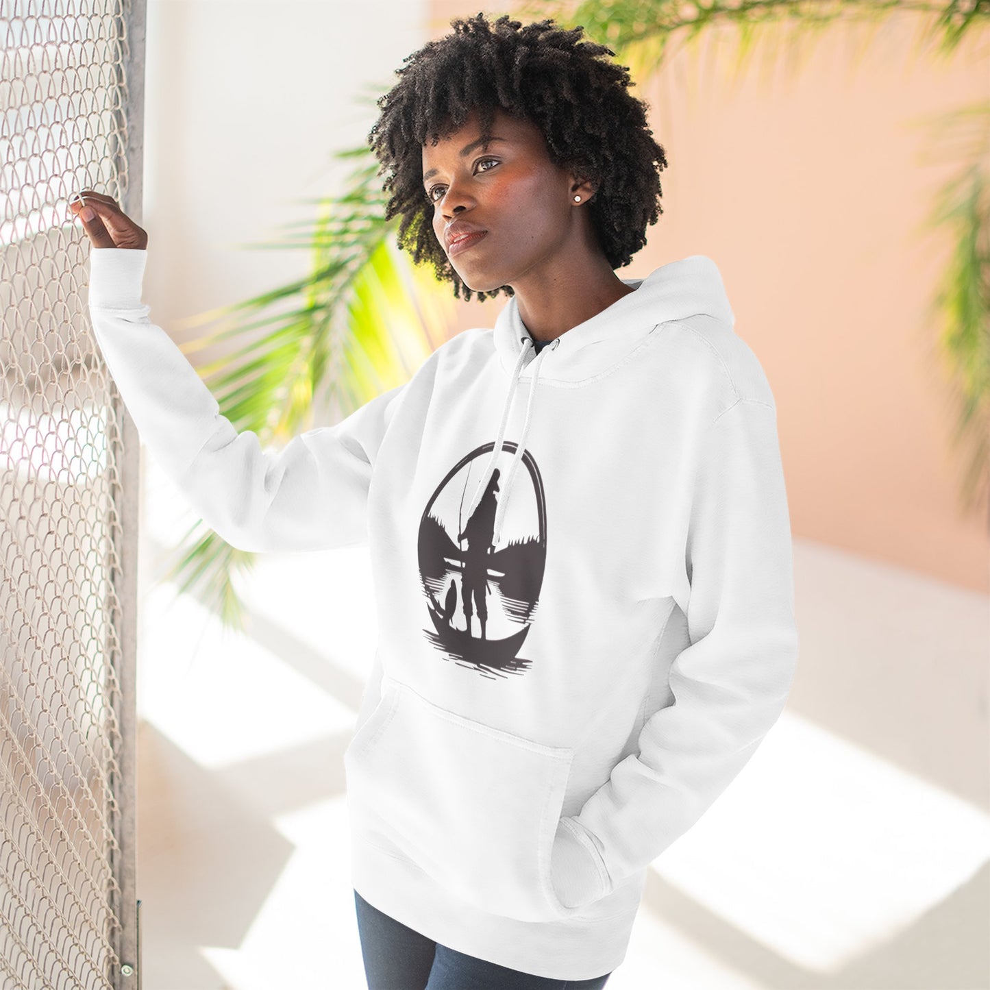 FISH ON - THREE PANEL FLEECE HOODIE