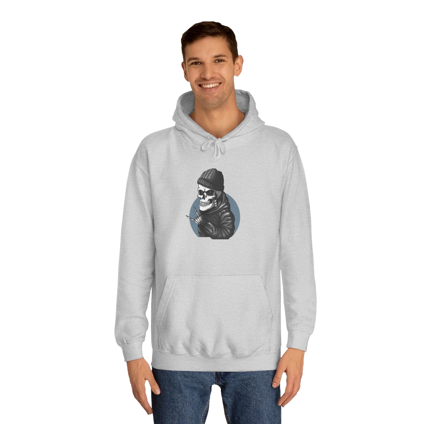 Skull Unisex College Hoodie - Streetwear Casual Style