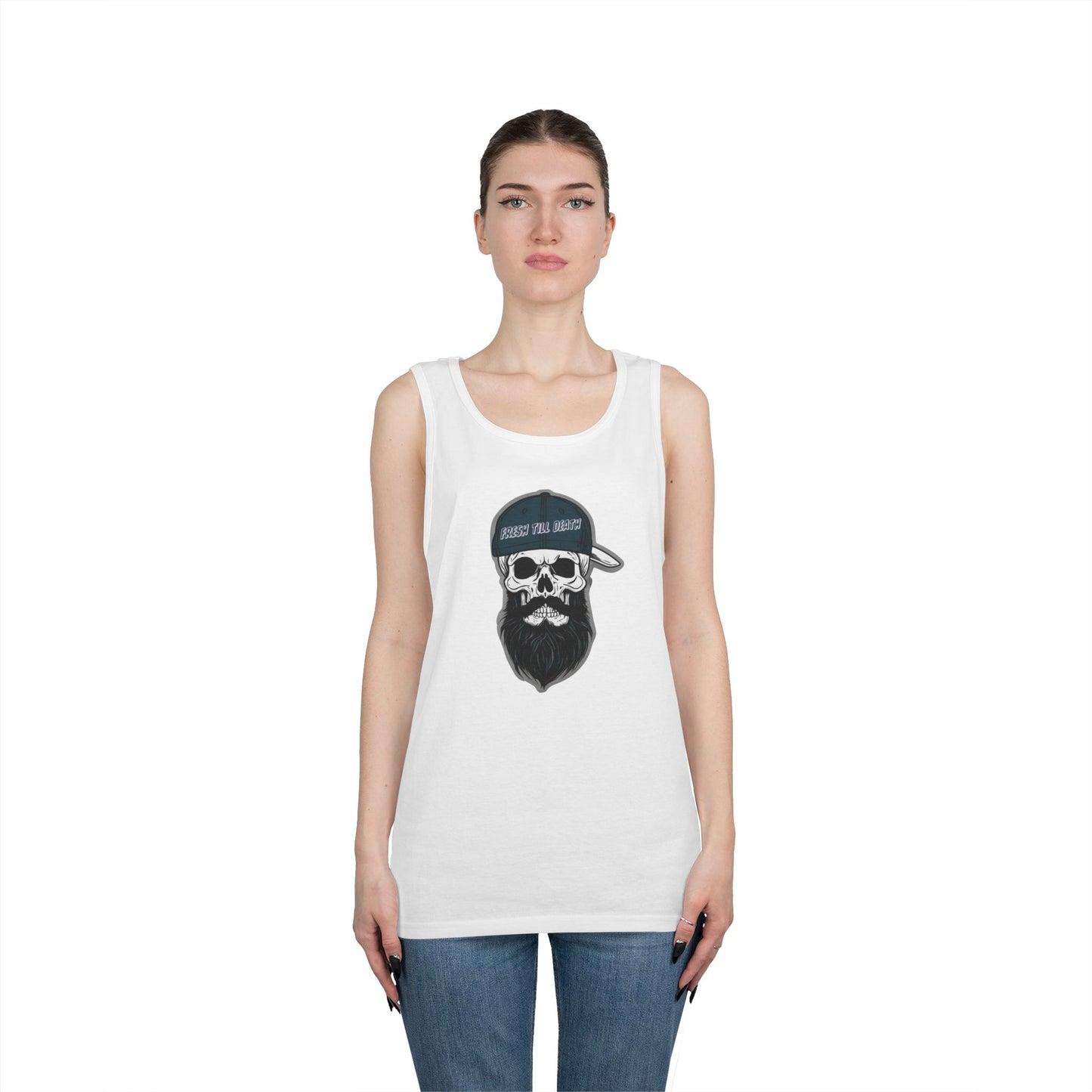 'FRESH TILL DEATH' PUNKIN' - UNISEX HEAVY COTTON TANK TOP