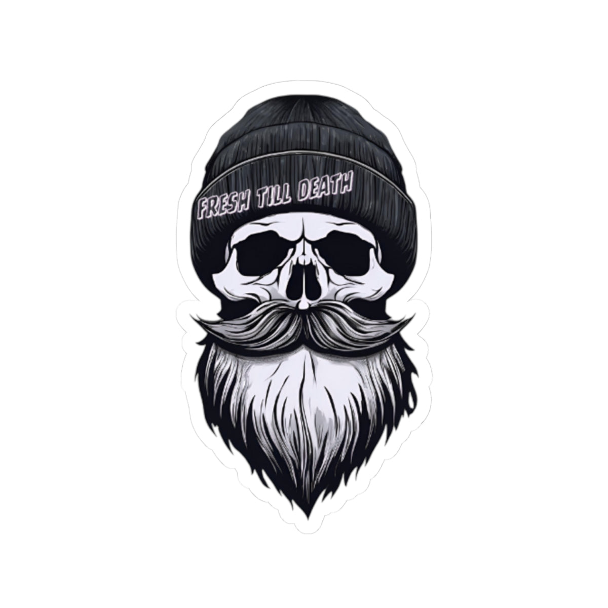'FRESH TILL DEATH' - HIPSTER - STICKER