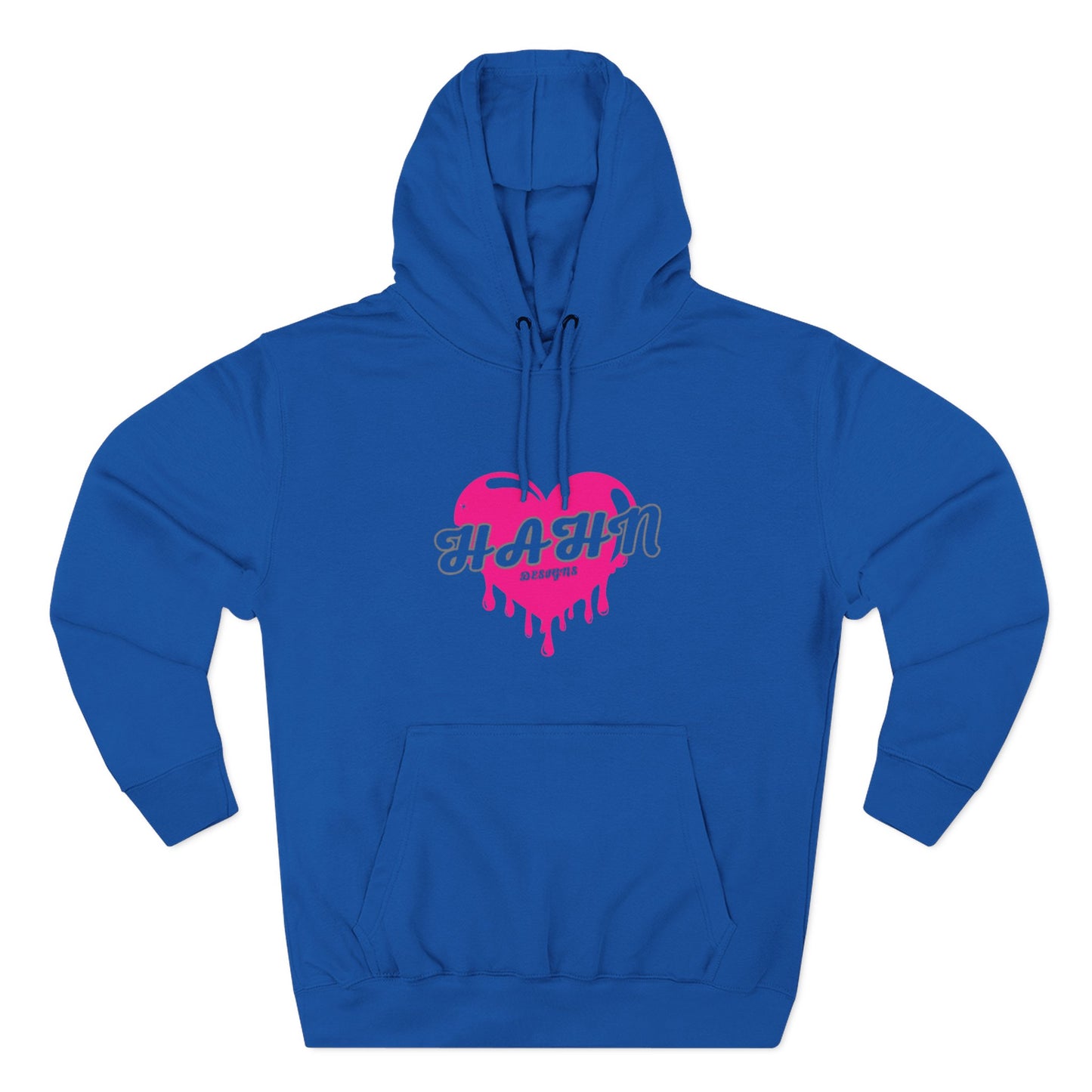 'HAHN' BLEEDING HEART - WOMENS FLEECE THREE PANEL HOODIE