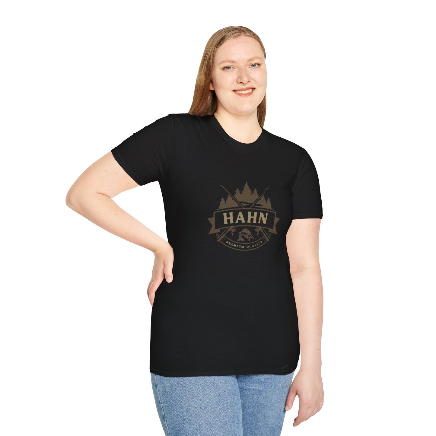 'HAHN' - ROD AND REEL - UNISEX SOFTSTYLE TEE