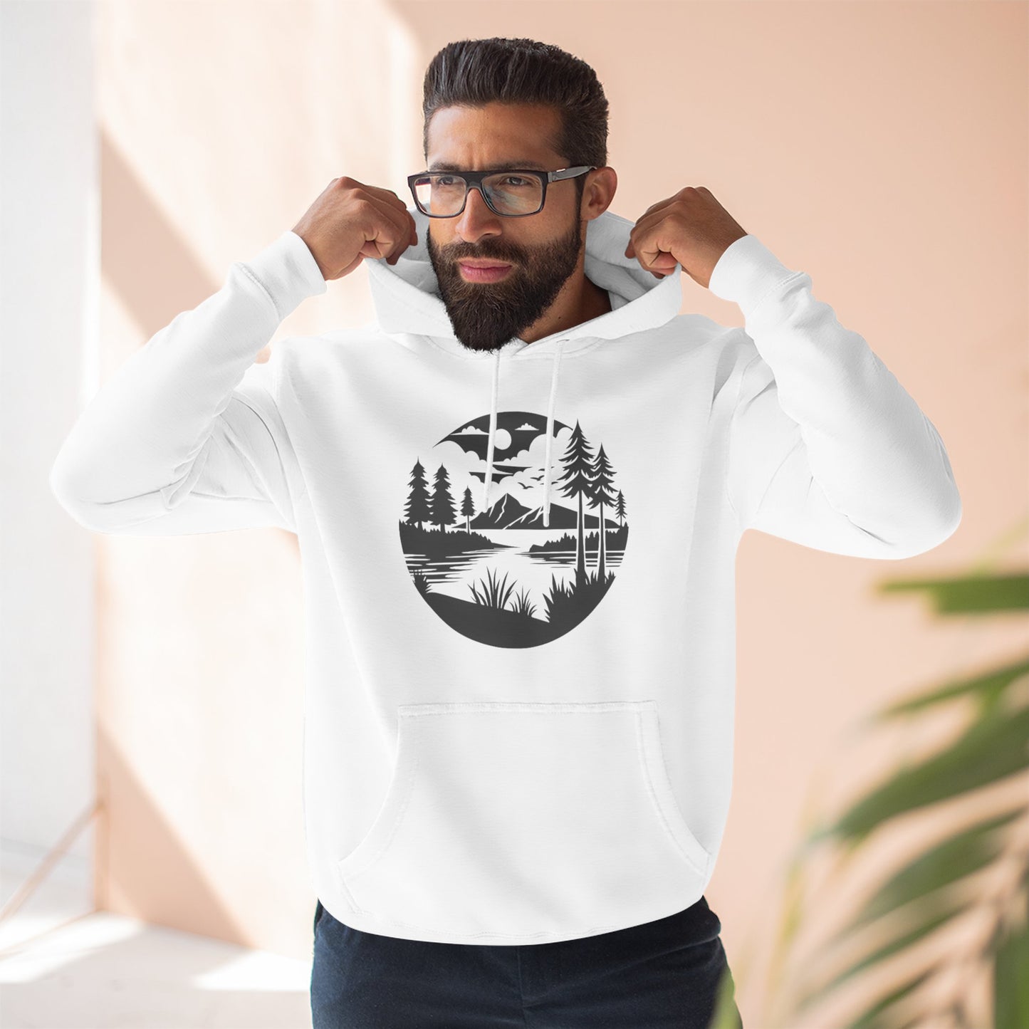 NATURE LOVER - THREE PANEL FLEECE HOODIE