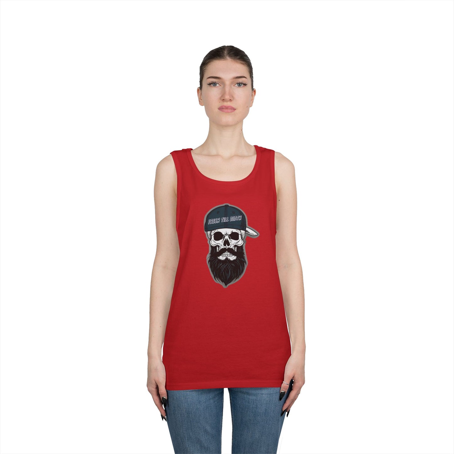 'FRESH TILL DEATH' PUNKIN' - UNISEX HEAVY COTTON TANK TOP